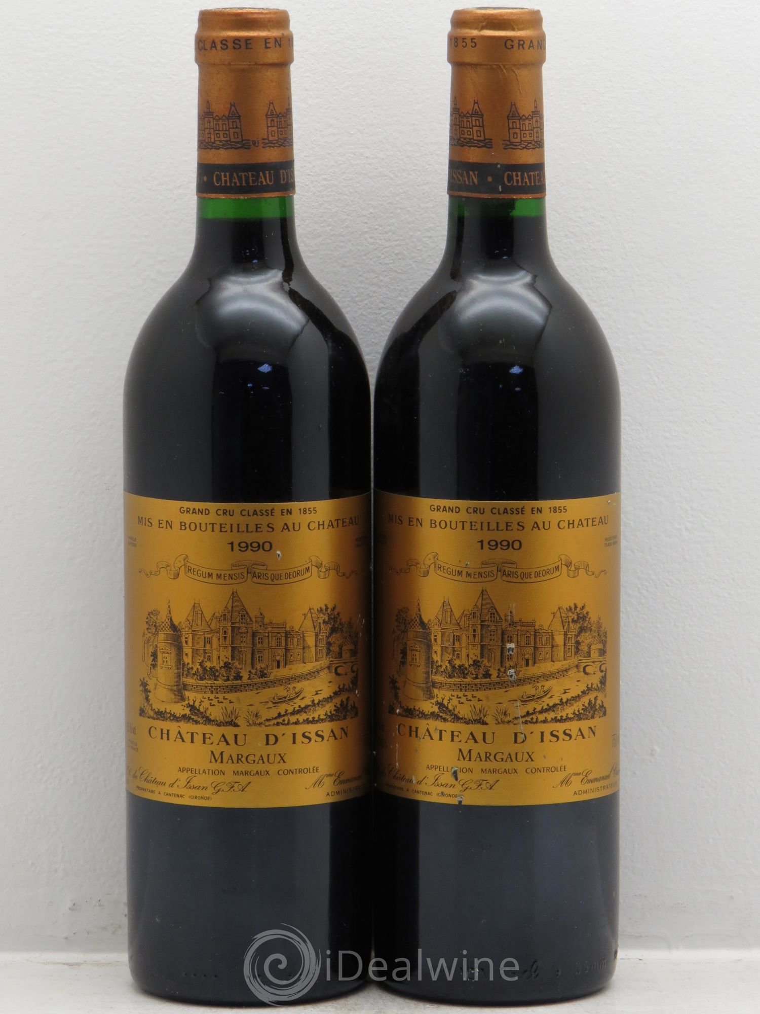 Château d'Issan 3ème Grand Cru Classé 1990 - Lot de 2 bouteilles - 0