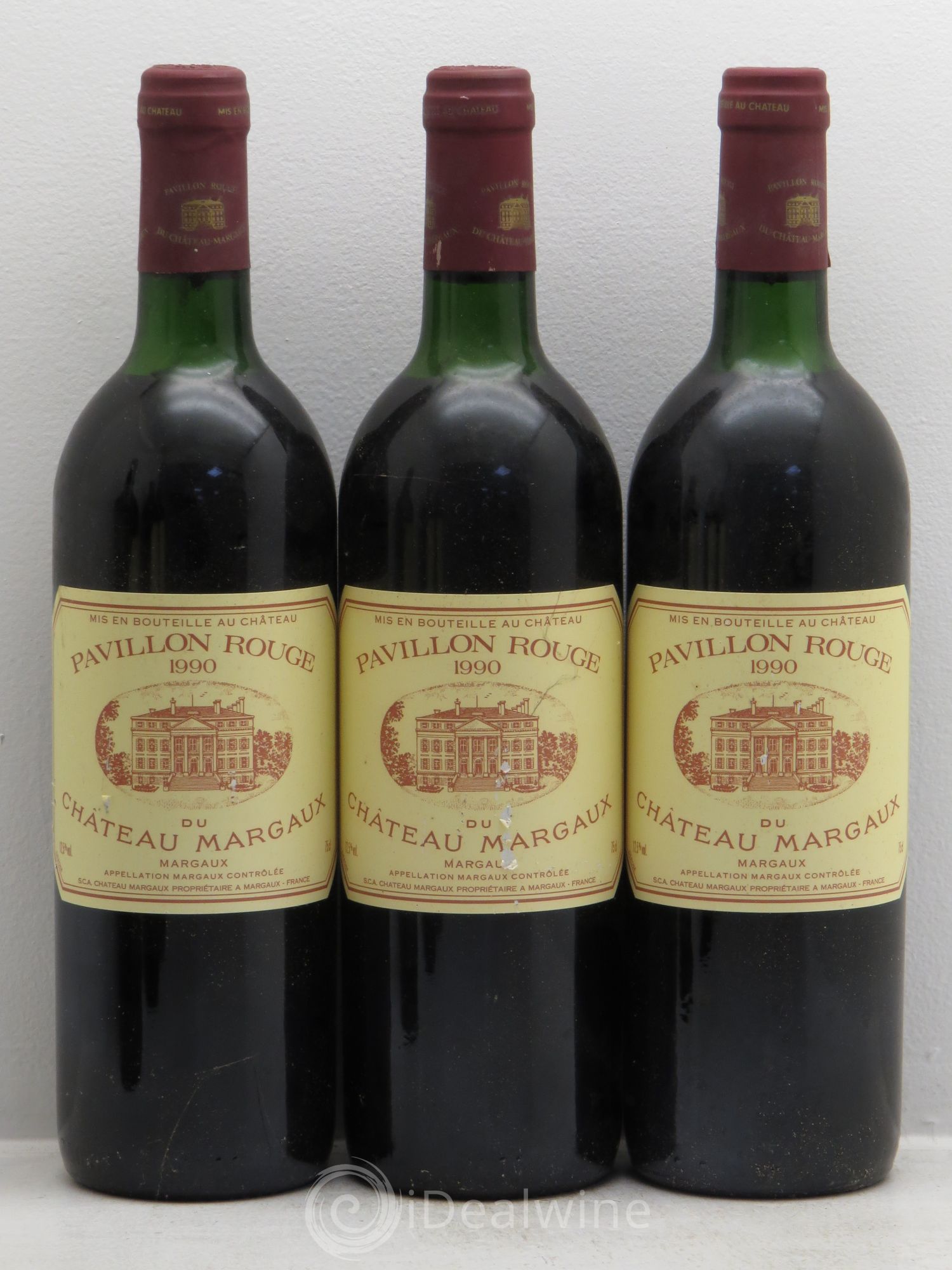 Pavillon Rouge du Château Margaux Second Vin 1990 - Lot de 12 bouteilles - 1