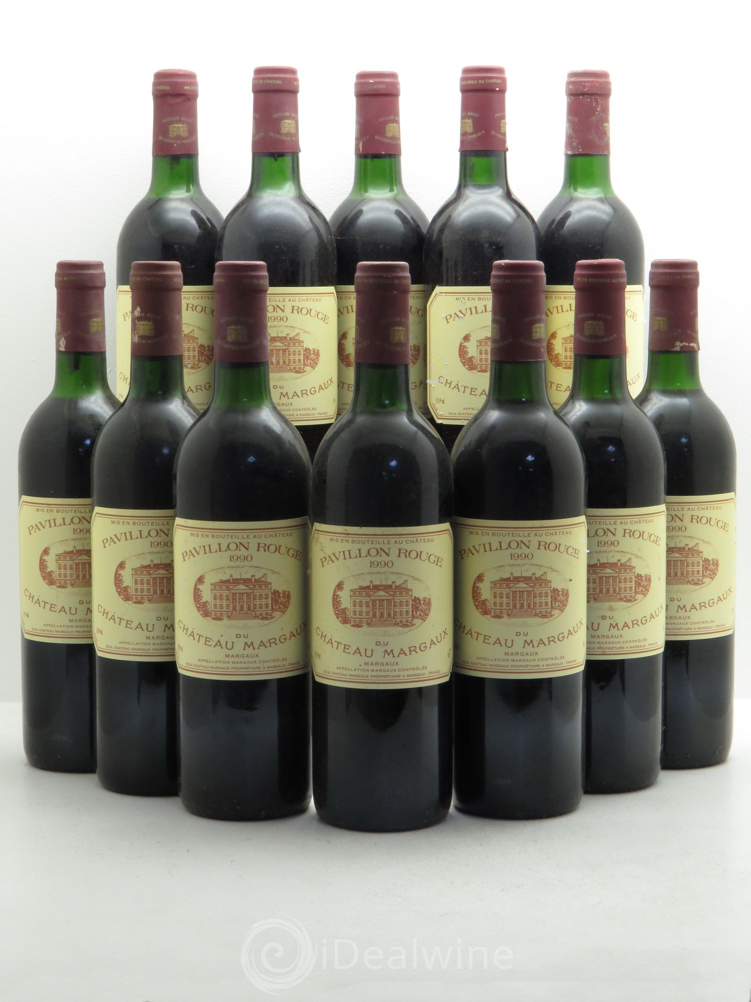 Pavillon Rouge du Château Margaux Second Vin 1990 - Lot de 12 bouteilles - 0