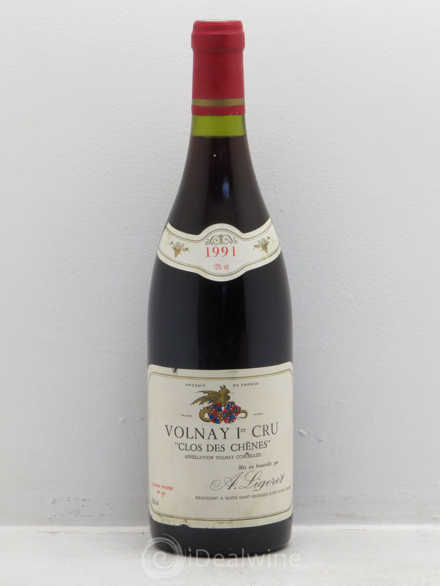 Volnay 1er Cru A.Ligeret 1991 - Lot de 1 bouteille - 0