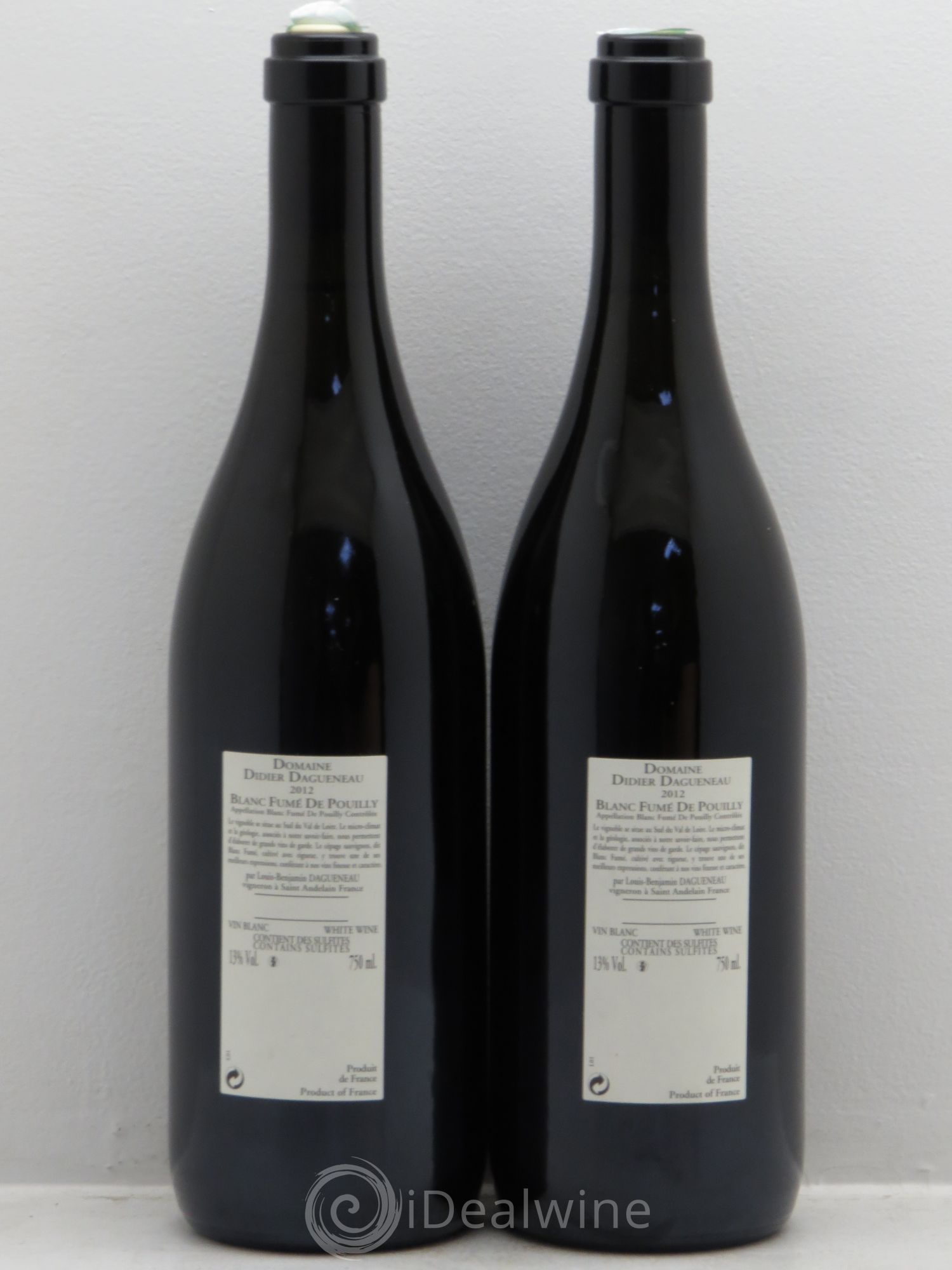 Vin de France (anciennement Pouilly-Fumé) Buisson Renard Dagueneau (Domaine Didier - Louis-Benjamin) 2012 - Lot de 2 bouteilles - 1