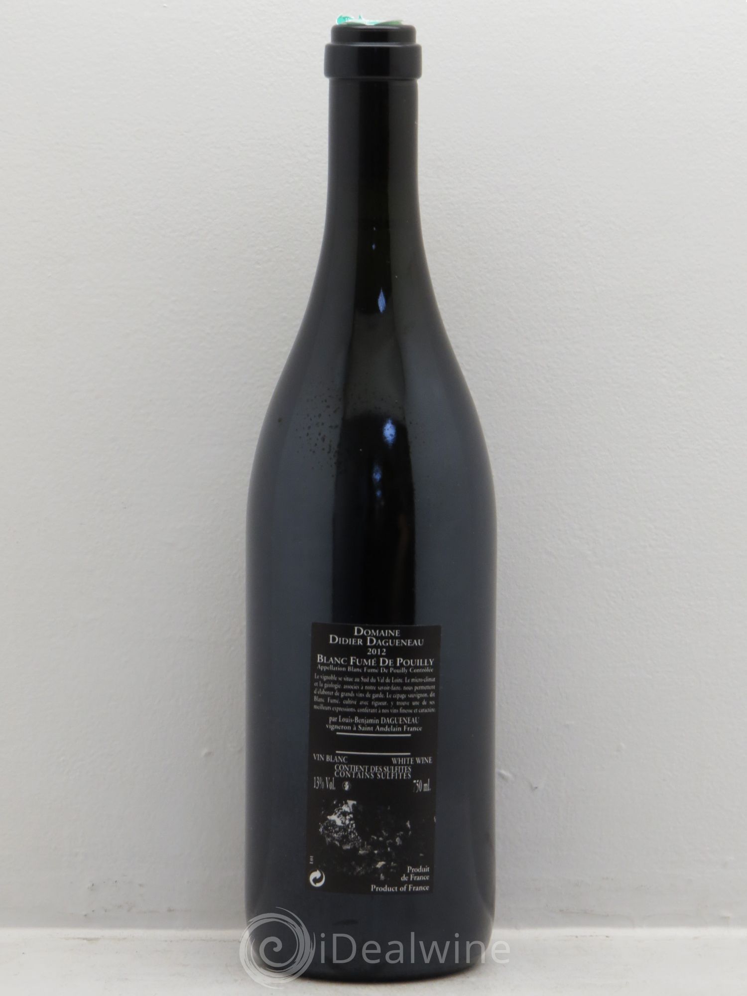 Vin de France (anciennement Pouilly-Fumé) Silex Dagueneau (Domaine Didier - Louis-Benjamin) 2012 - Lot de 1 bouteille - 1
