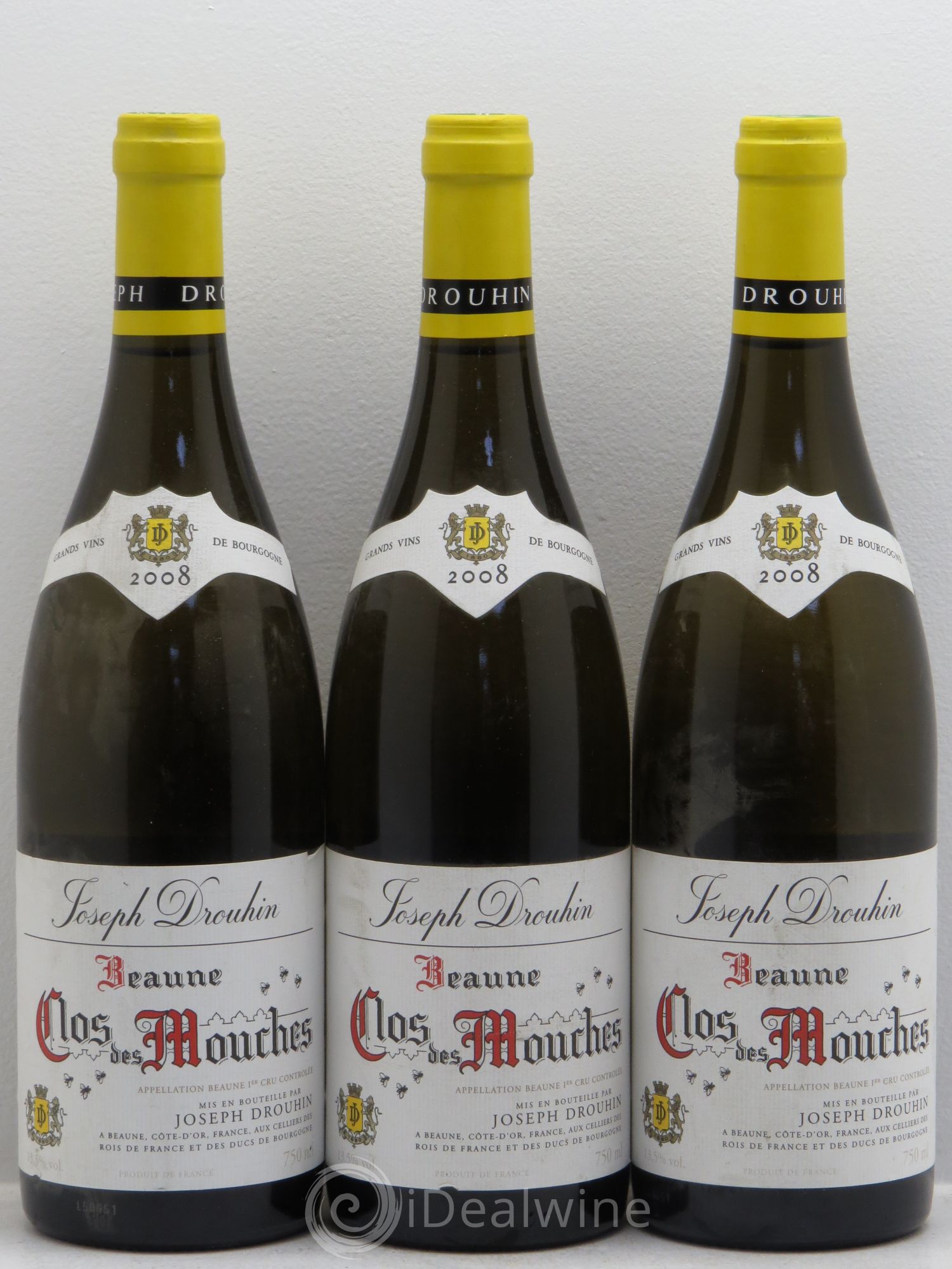 Beaune 1er Cru Clos des Mouches Joseph Drouhin 2008 - Lot de 3 bouteilles - 0