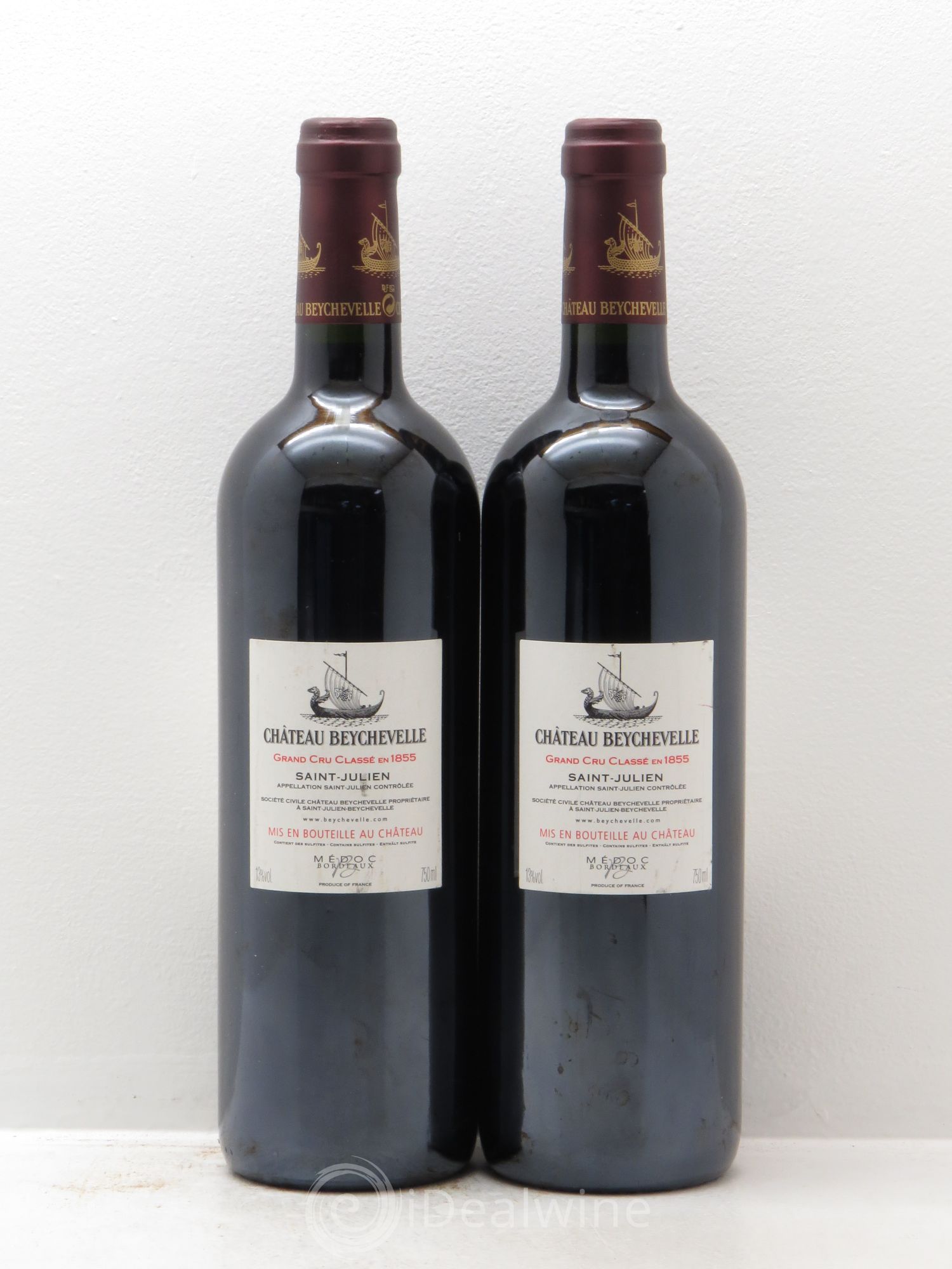Château Beychevelle 4ème Grand Cru Classé 2005 - Lot de 2 bouteilles - 1