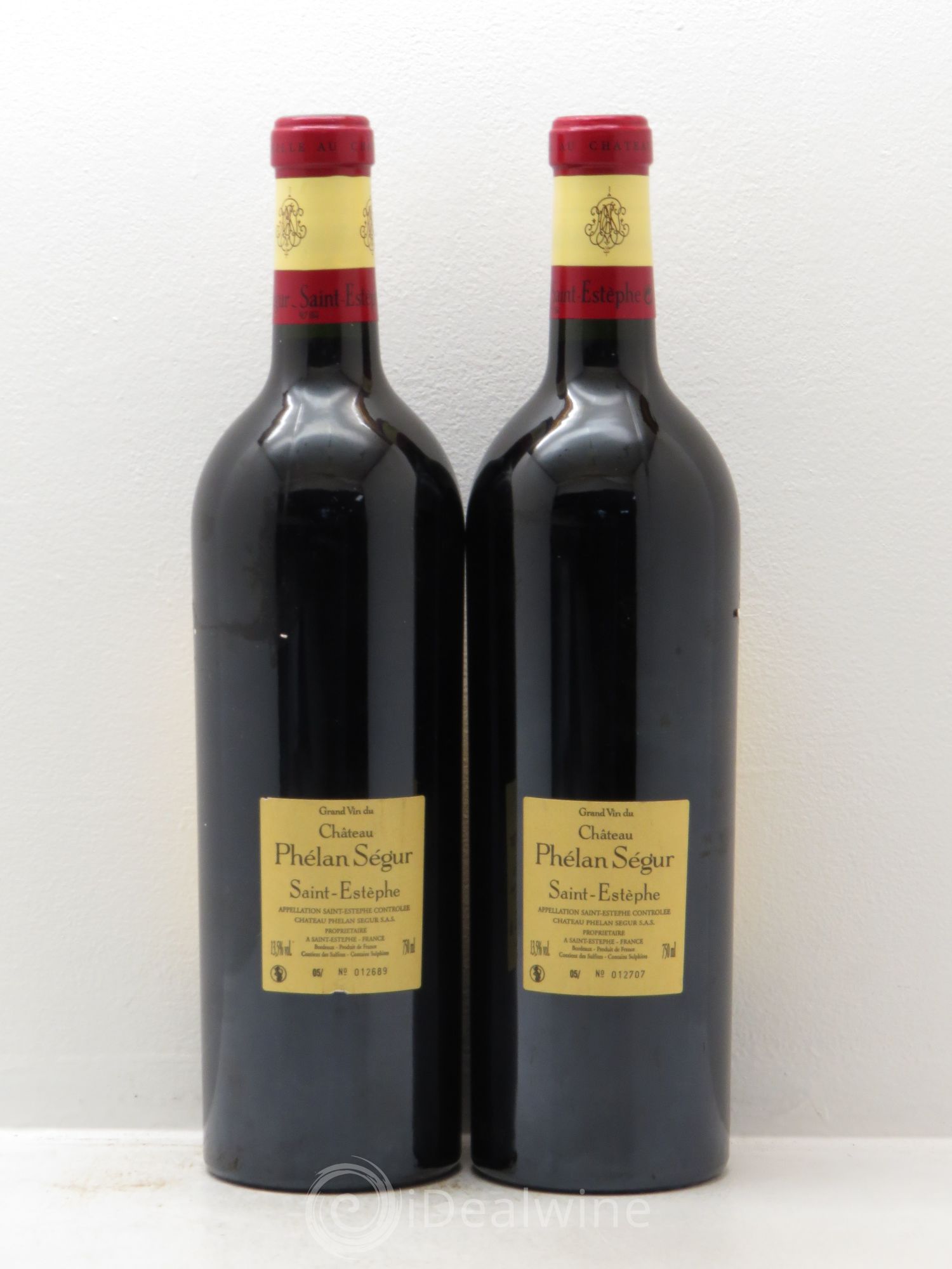 Château Phélan Ségur 2005 - Lot de 2 bouteilles - 1