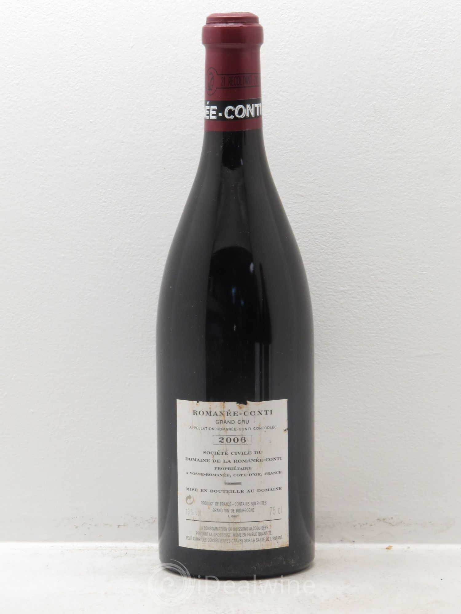 Romanée-Conti Grand Cru Domaine de la Romanée-Conti 2006 - Lot de 1 bouteille - 1