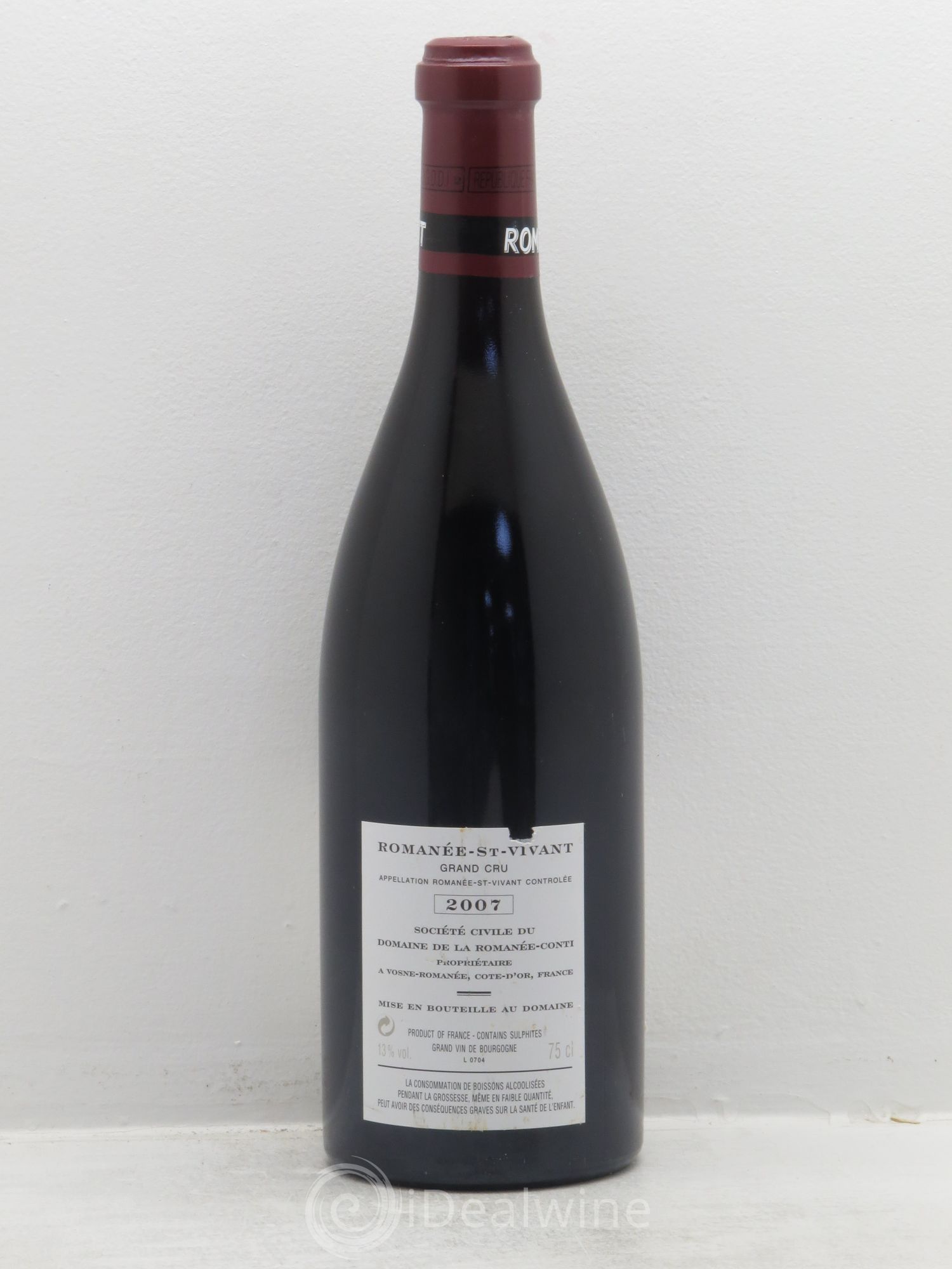 Romanée-Saint-Vivant Grand Cru Domaine de la Romanée-Conti 2007 - Lot de 1 bouteille - 1
