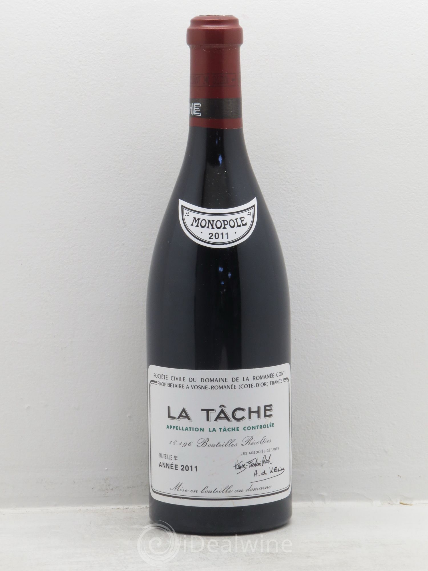 La Tâche Grand Cru Domaine de la Romanée-Conti 2011 - Lot de 1 bouteille - 0