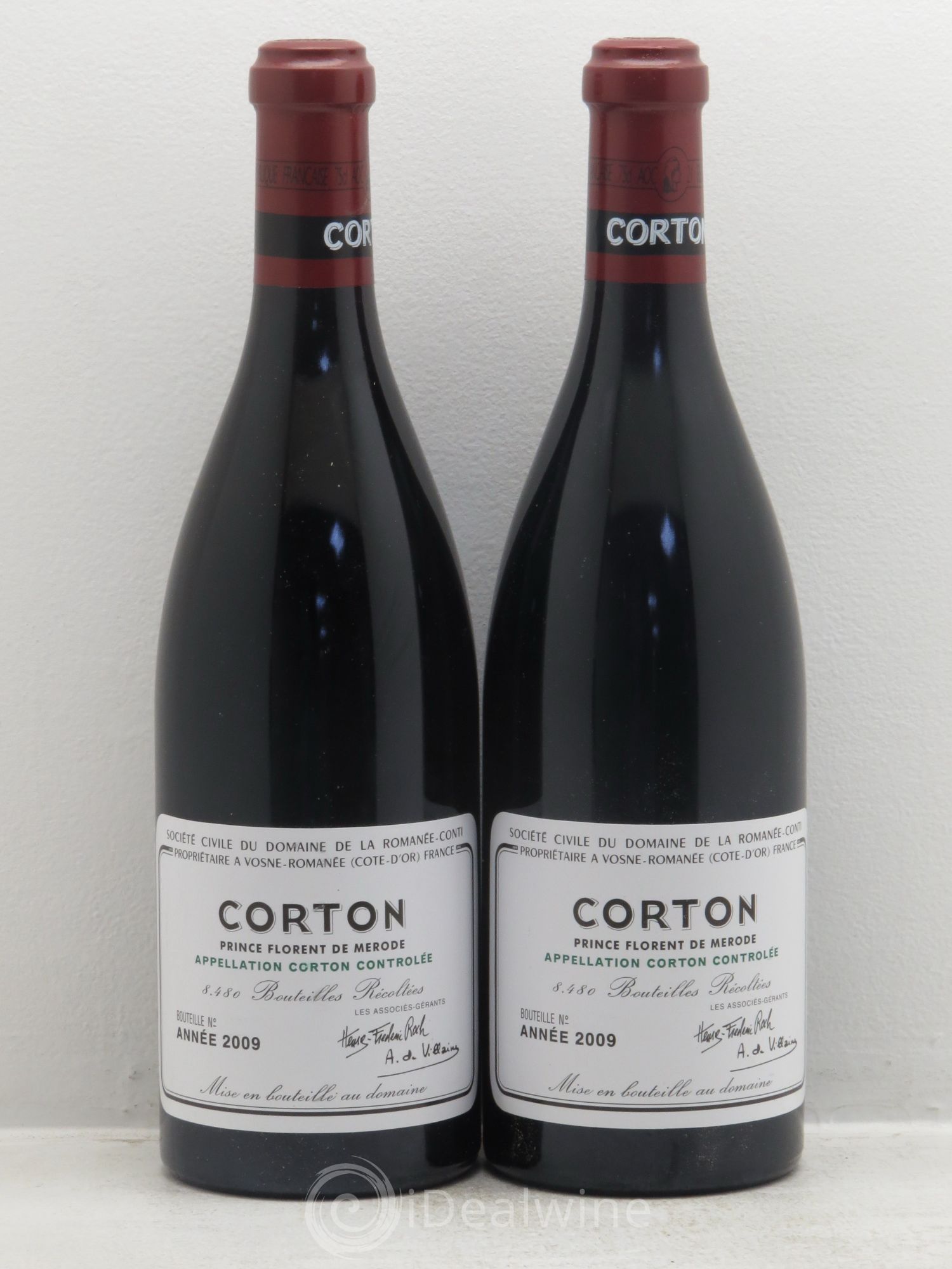 Corton Grand Cru Domaine de la Romanée-Conti 2009 - Lot de 2 bouteilles - 0