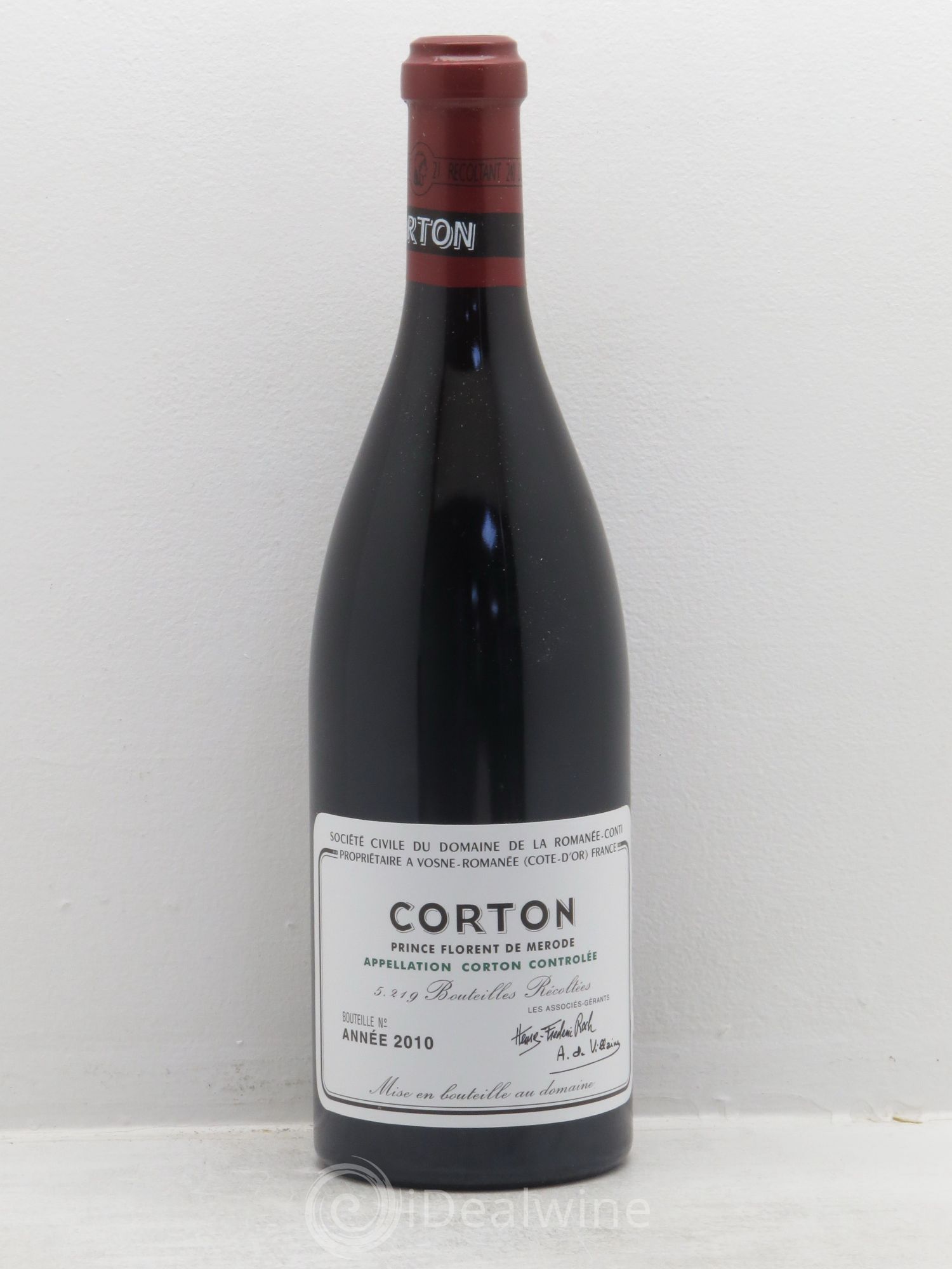 Corton Grand Cru Domaine de la Romanée-Conti 2010 - Lot de 1 bouteille - 0