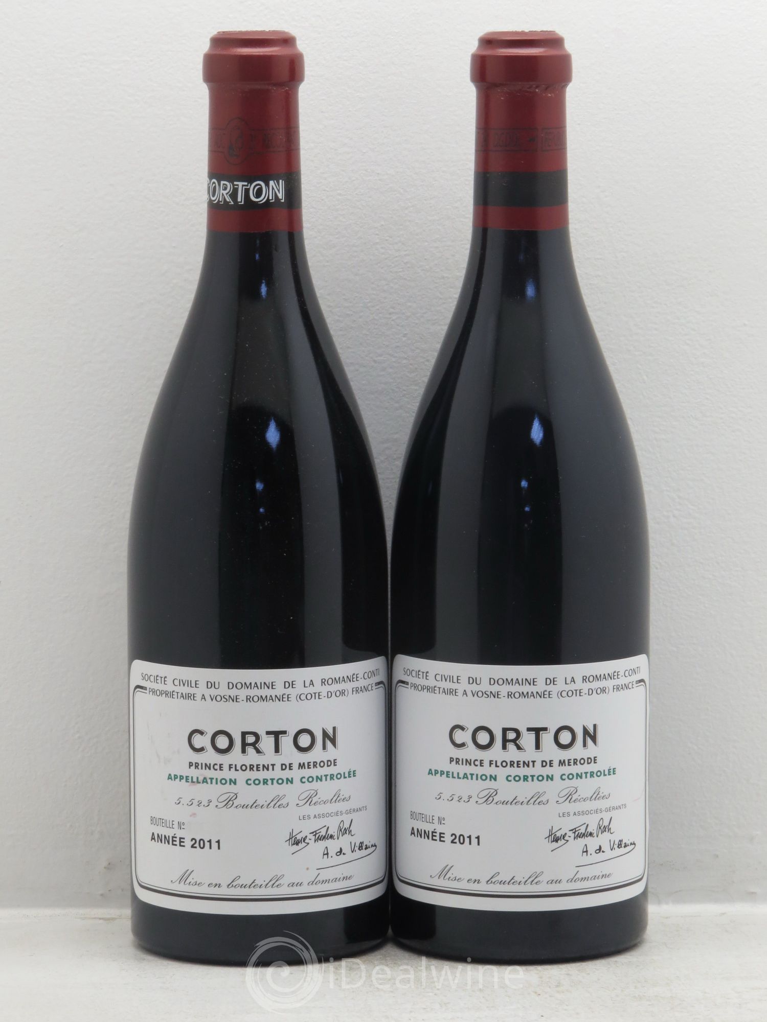 Corton Grand Cru Domaine de la Romanée-Conti 2011 - Lot de 2 bouteilles - 0