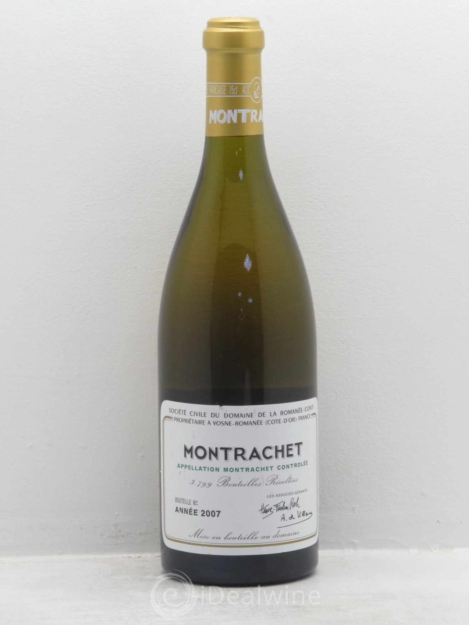 Montrachet Grand Cru Domaine de la Romanée-Conti 2007 - Lot de 1 bouteille - 0