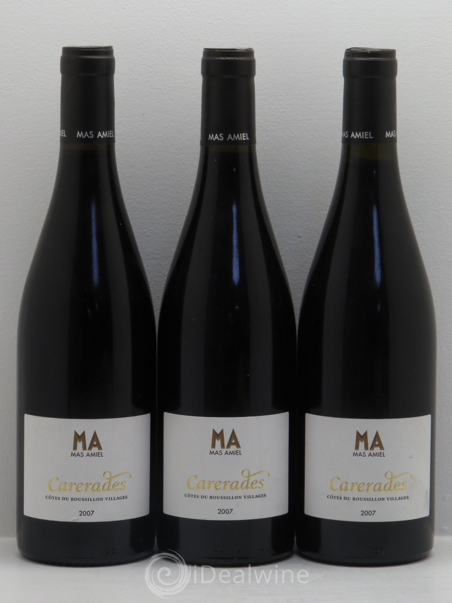 Maury Mas Amiel CaRerades 2007 - Lot de 3 bouteilles - 0