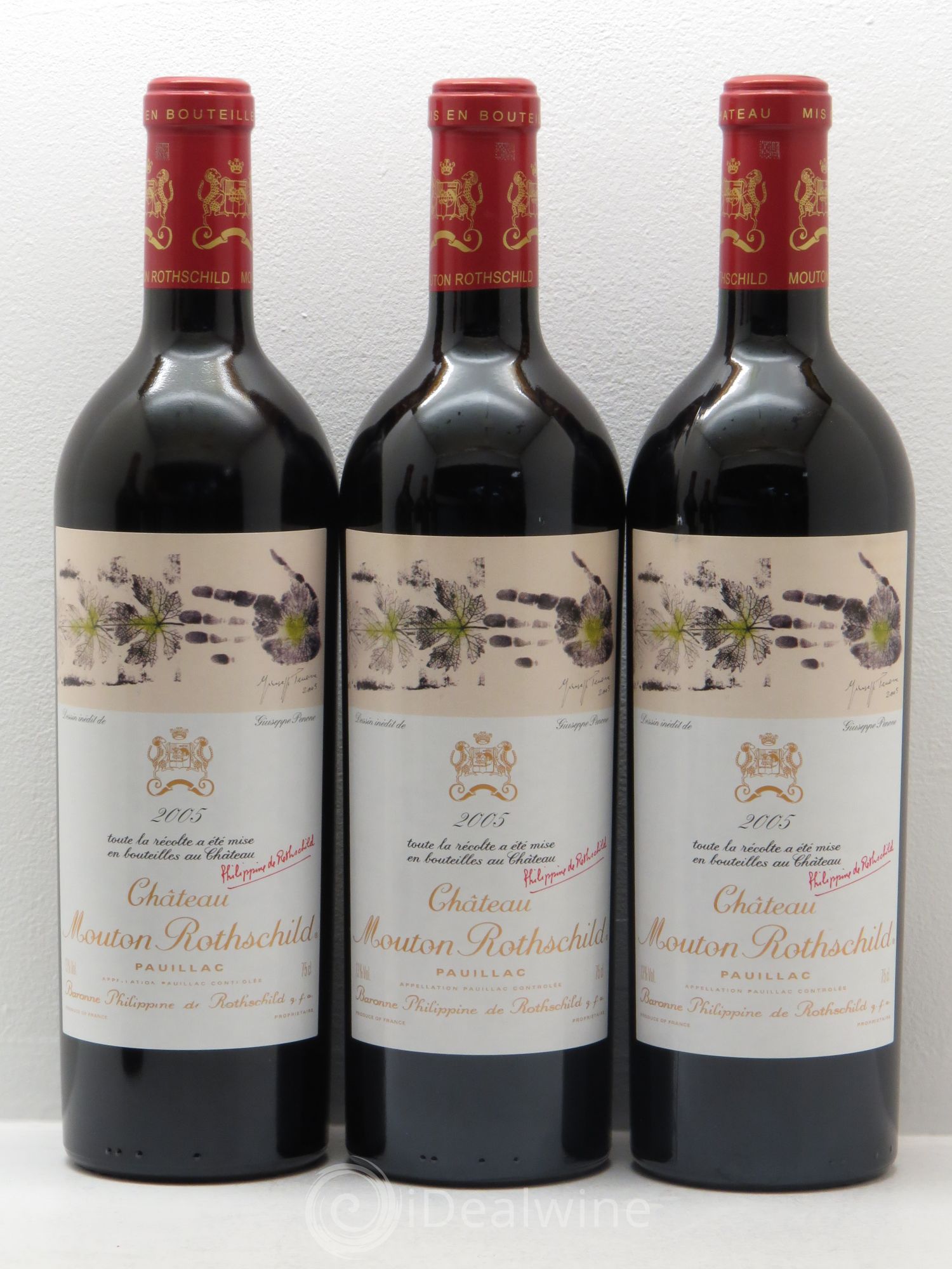 Château Mouton Rothschild 1er Grand Cru Classé 2005 - Lot de 6 bouteilles - 1