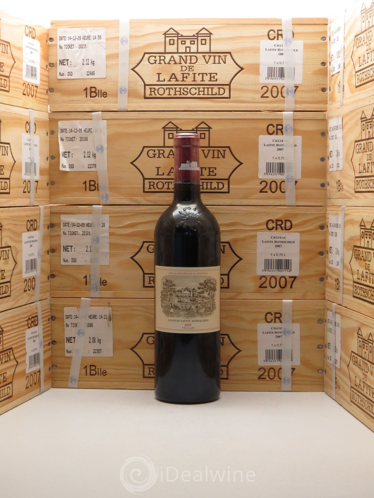 Château Lafite Rothschild 1er Grand Cru Classé 2007 - Lot de 12 bouteilles - 0
