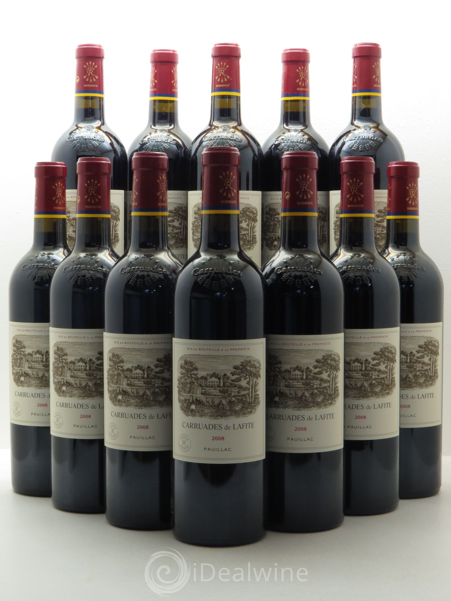 Carruades de Lafite Rothschild Second Vin 2008 - Lot de 12 bouteilles - 0