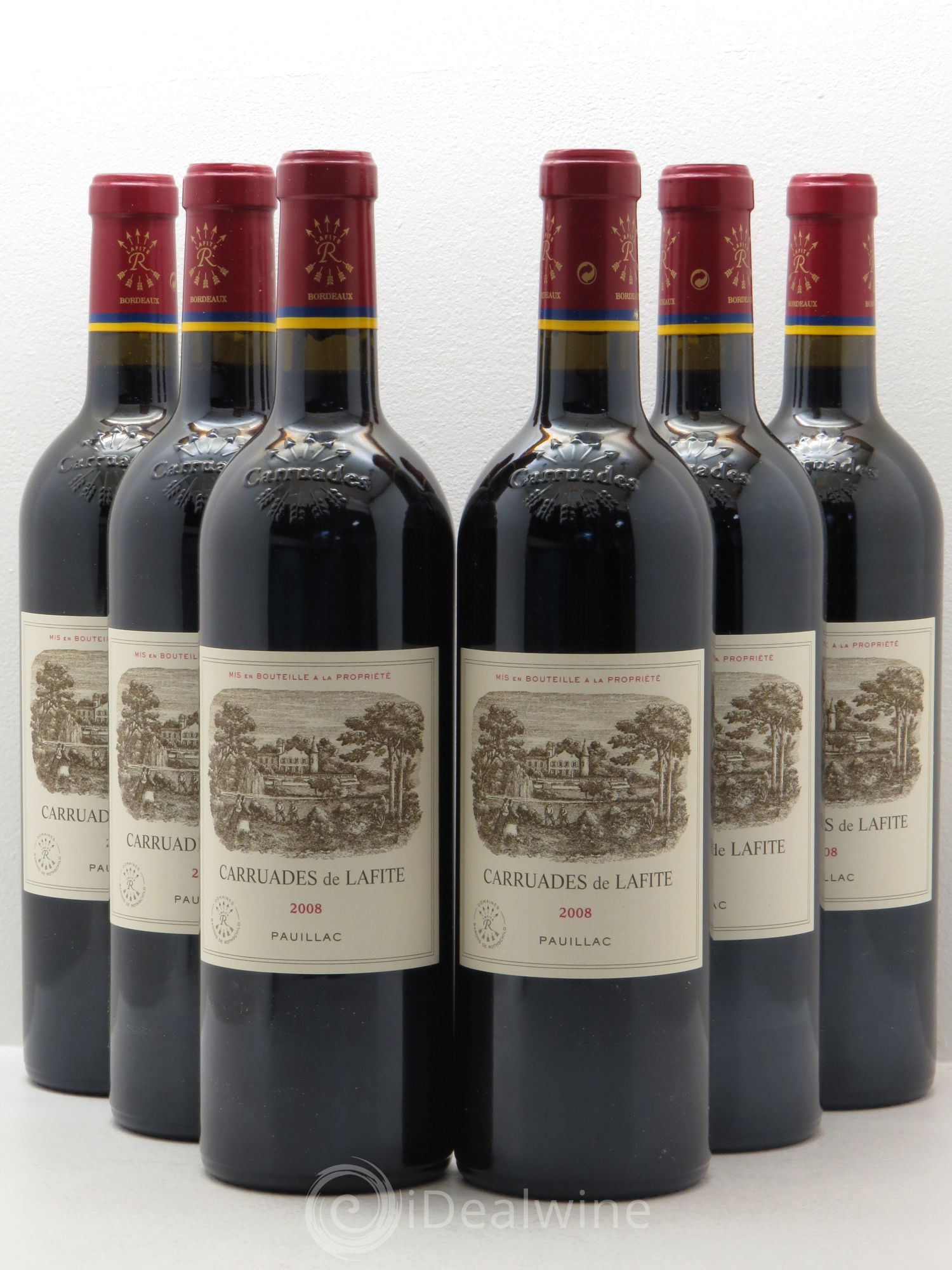 Carruades de Lafite Rothschild Second Vin 2008 - Lot de 6 bouteilles - 0