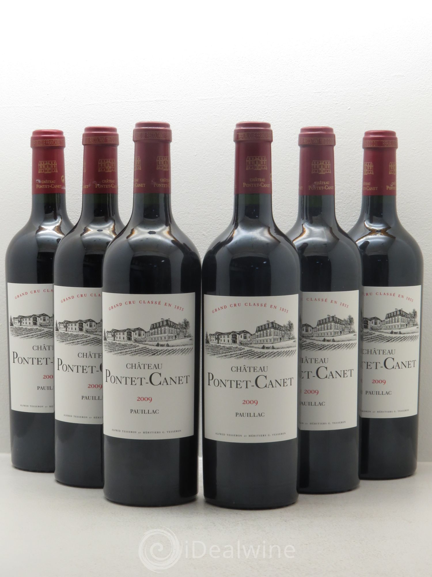 Château Pontet Canet 5ème Grand Cru Classé 2009 - Lot de 6 bouteilles - 0