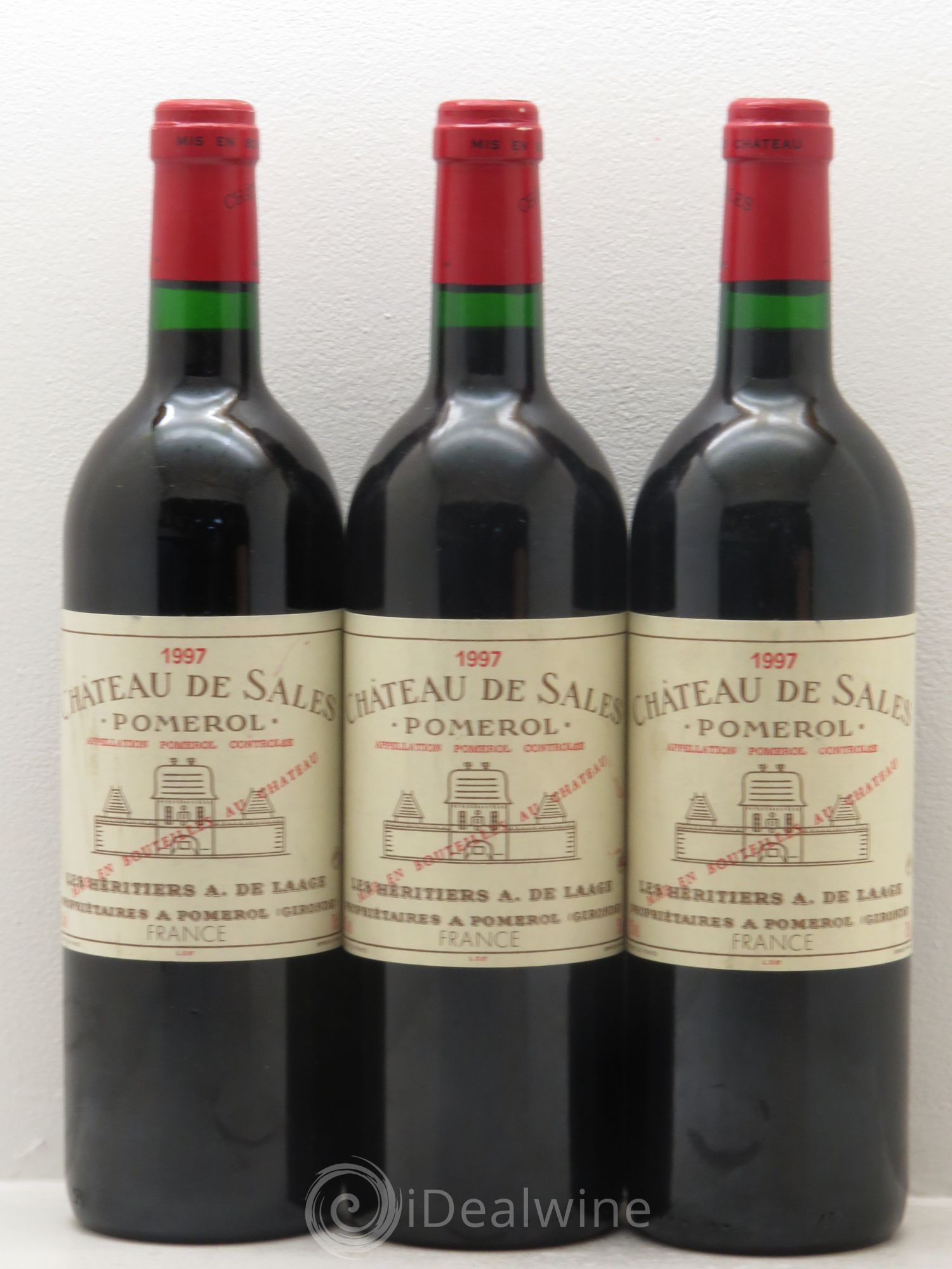 Château de Sales 1997 - Lot de 3 bouteilles - 0