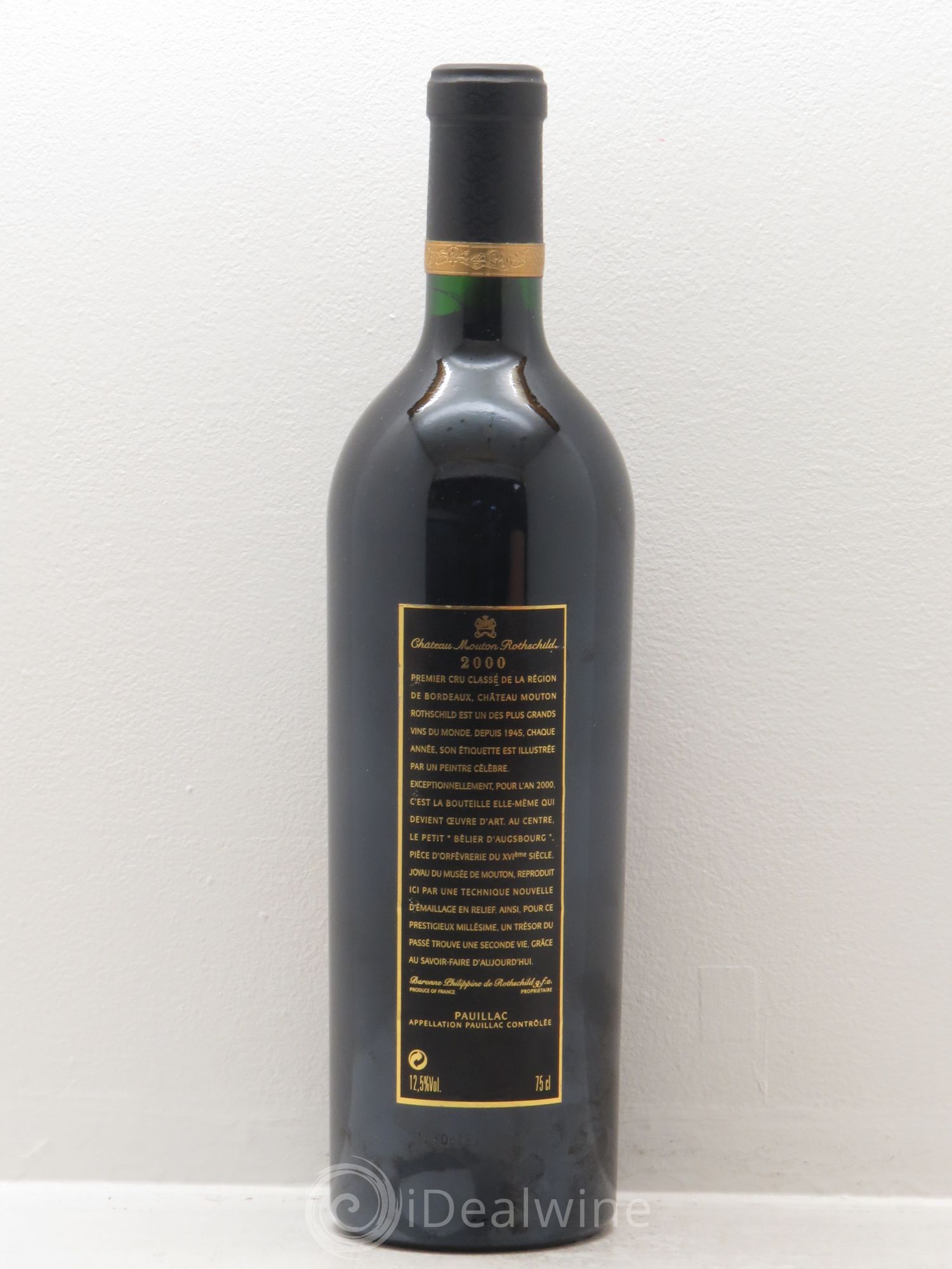 Château Mouton Rothschild 1er Grand Cru Classé 2000 - Lot de 1 bouteille - 1