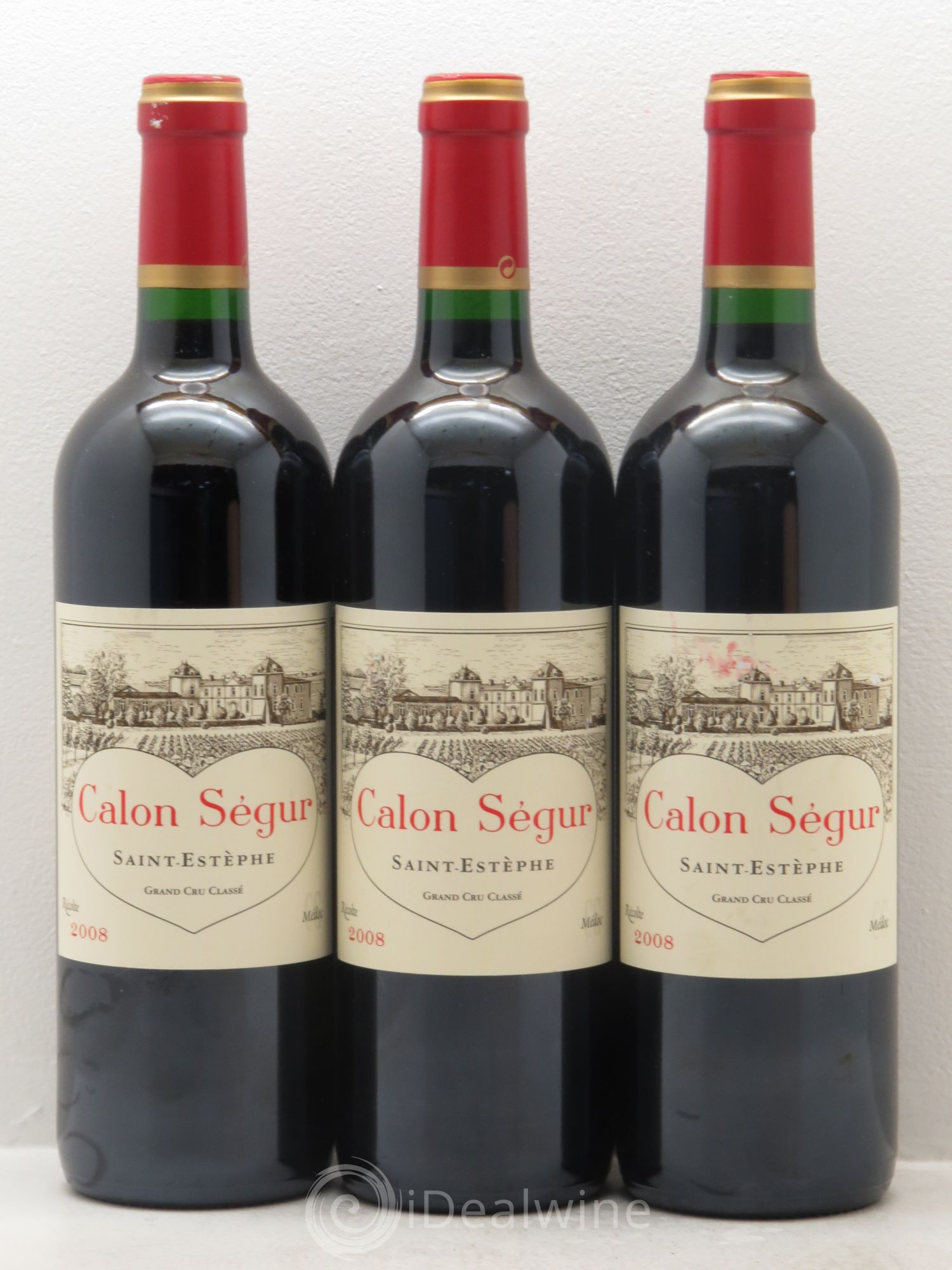 Château Calon Ségur 3ème Grand Cru Classé 2008 - Lot de 3 bouteilles - 0