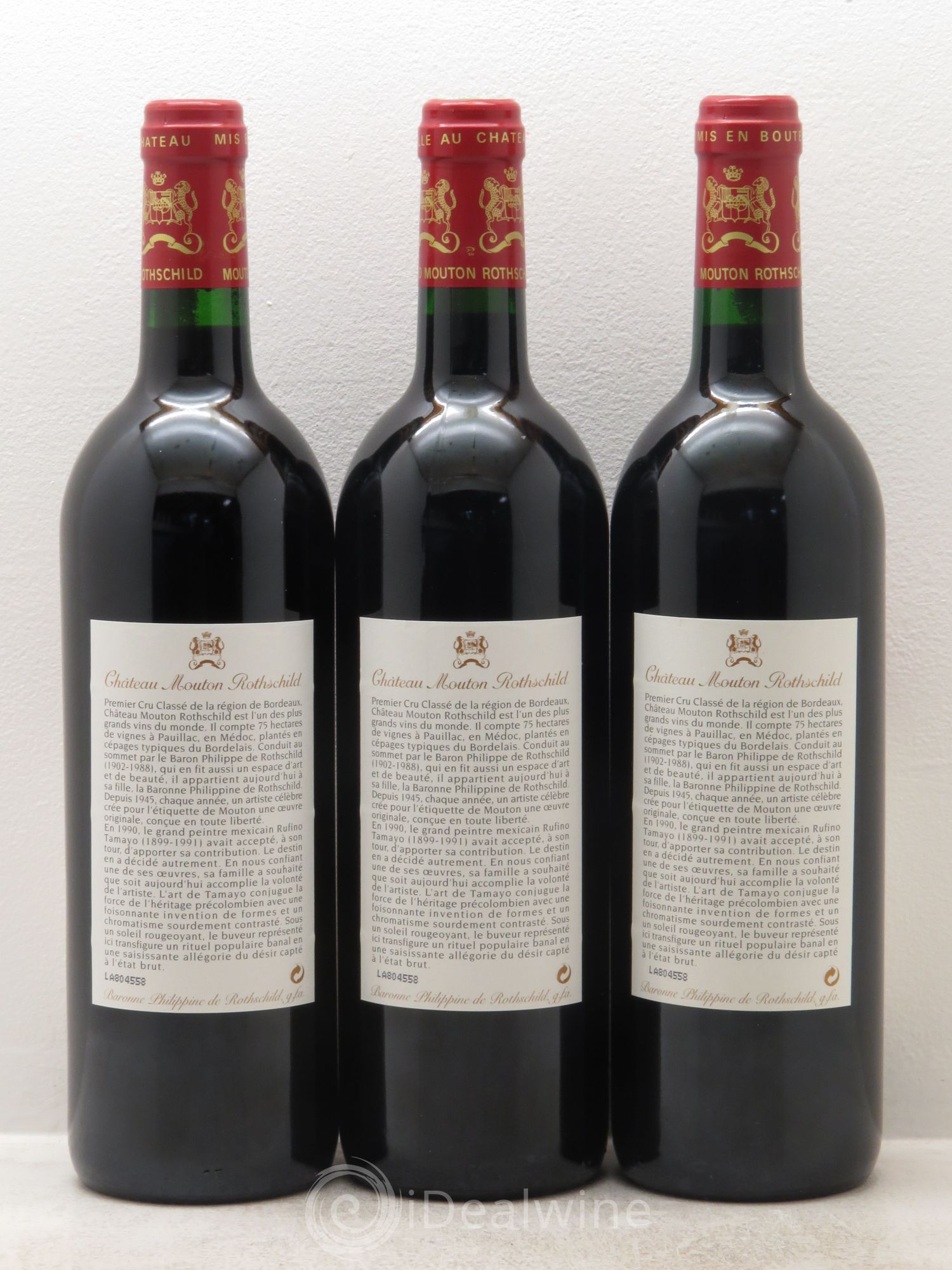 Château Mouton Rothschild 1er Grand Cru Classé 1998 - Lot de 6 bouteilles - 2