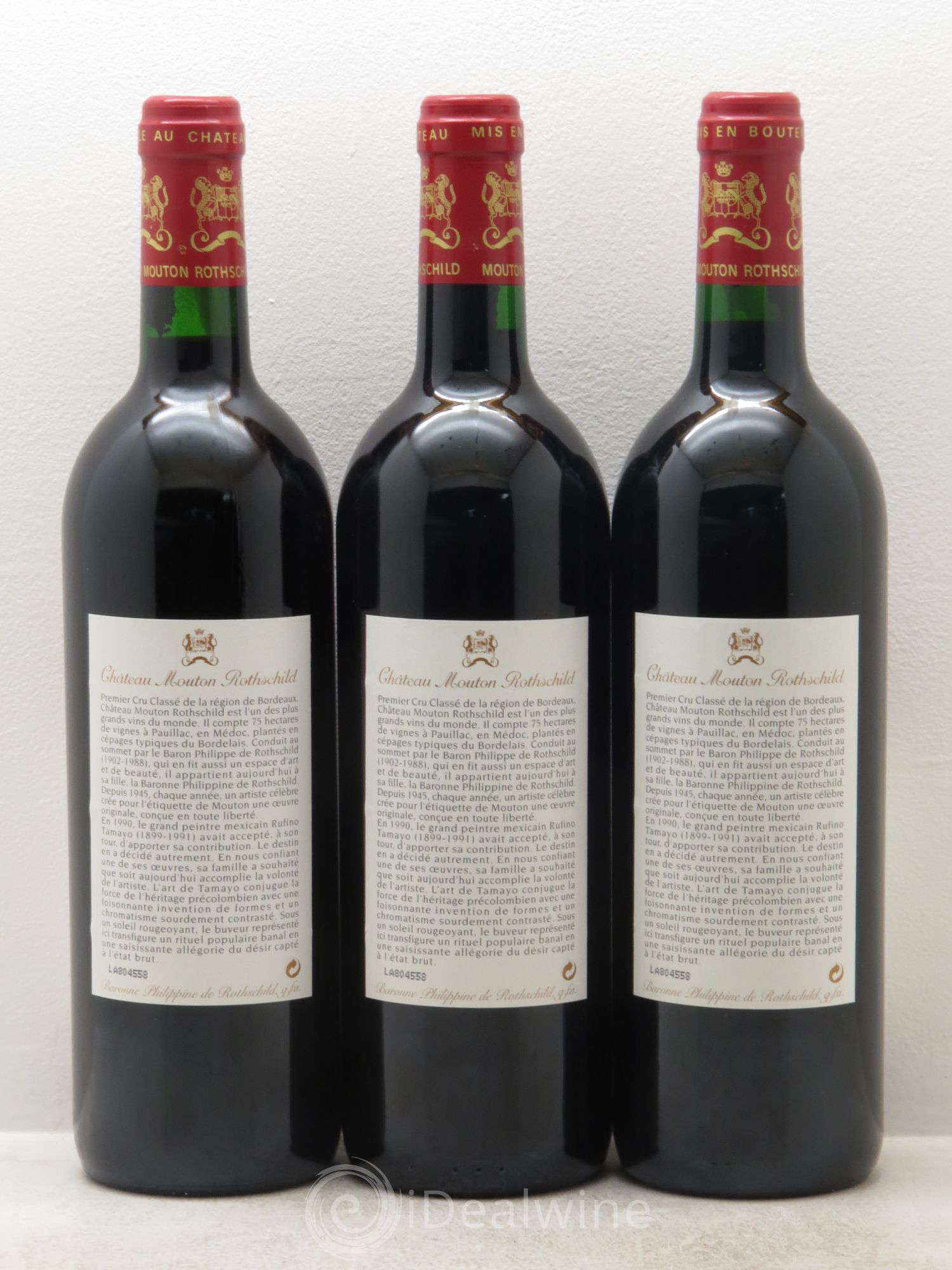 Château Mouton Rothschild 1er Grand Cru Classé 1998 - Lot de 6 bouteilles - 4