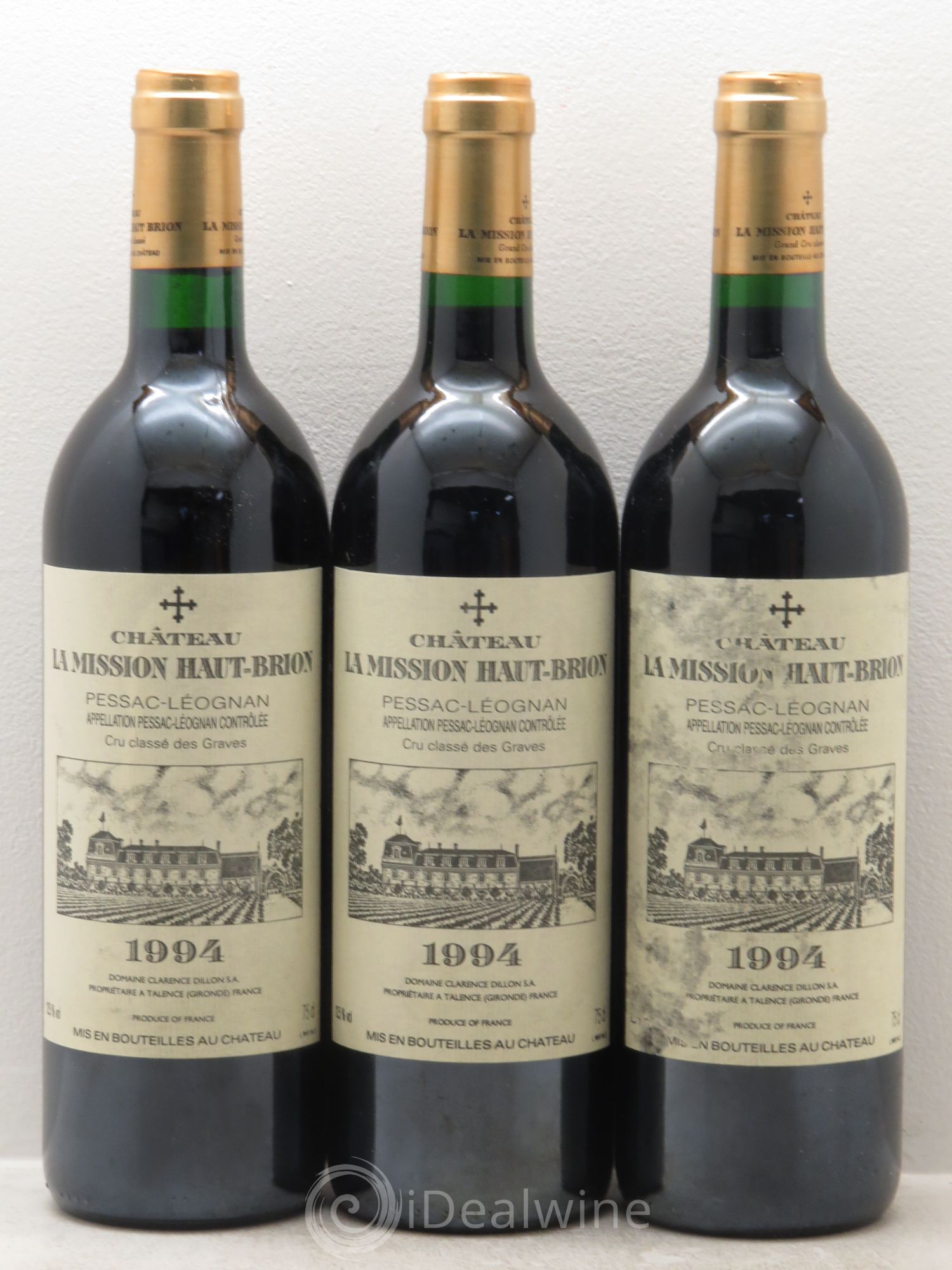 Château la Mission Haut-Brion Cru Classé de Graves 1994 - Lot de 12 bouteilles - 1