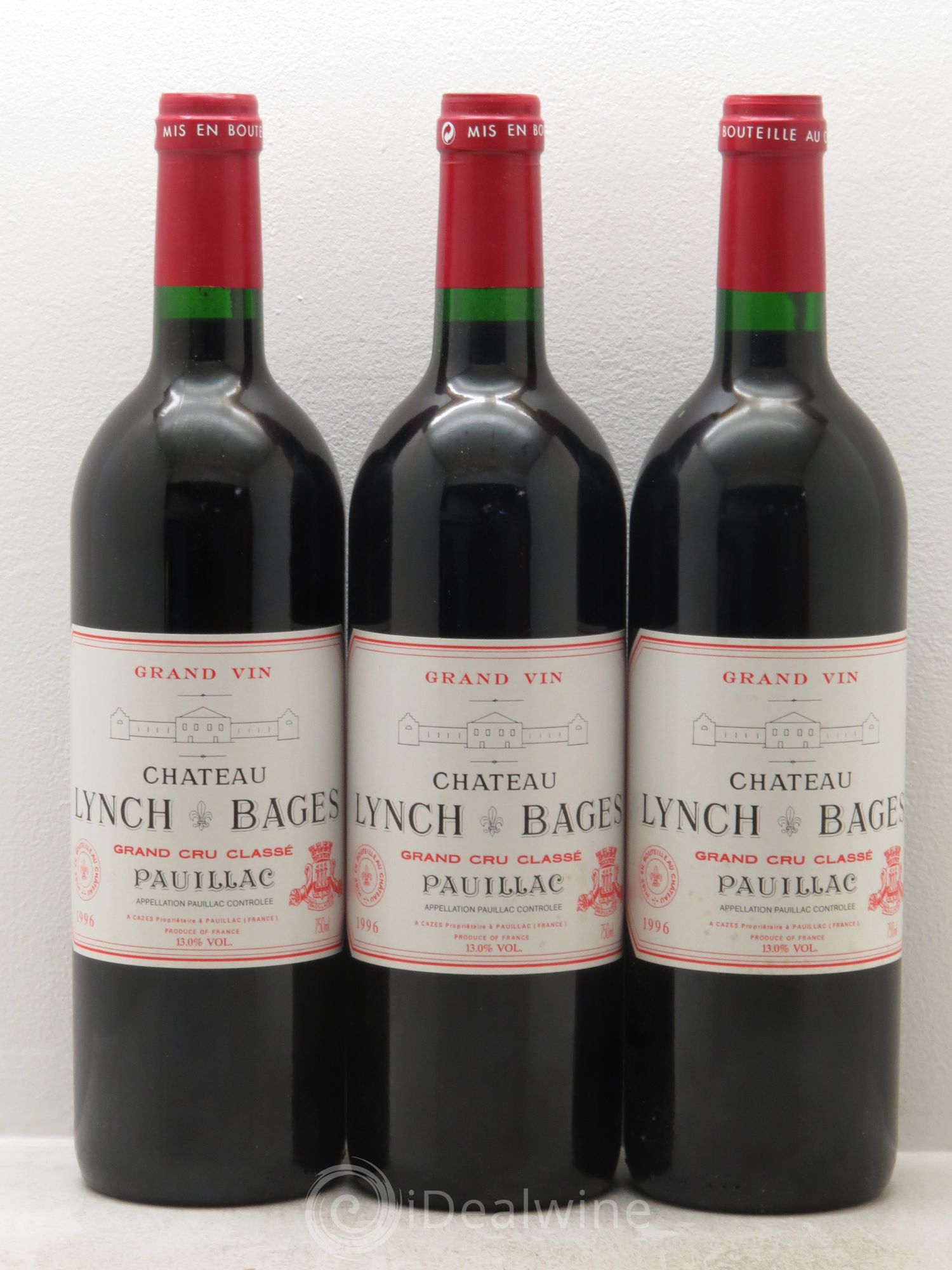 Château Lynch Bages 5ème Grand Cru Classé 1996 - Lot de 12 bouteilles - 3