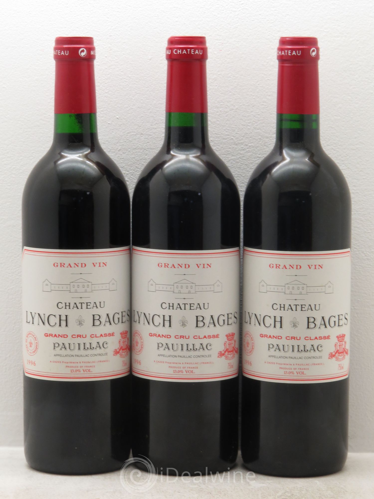 Château Lynch Bages 5ème Grand Cru Classé 1996 - Lot de 12 bouteilles - 4