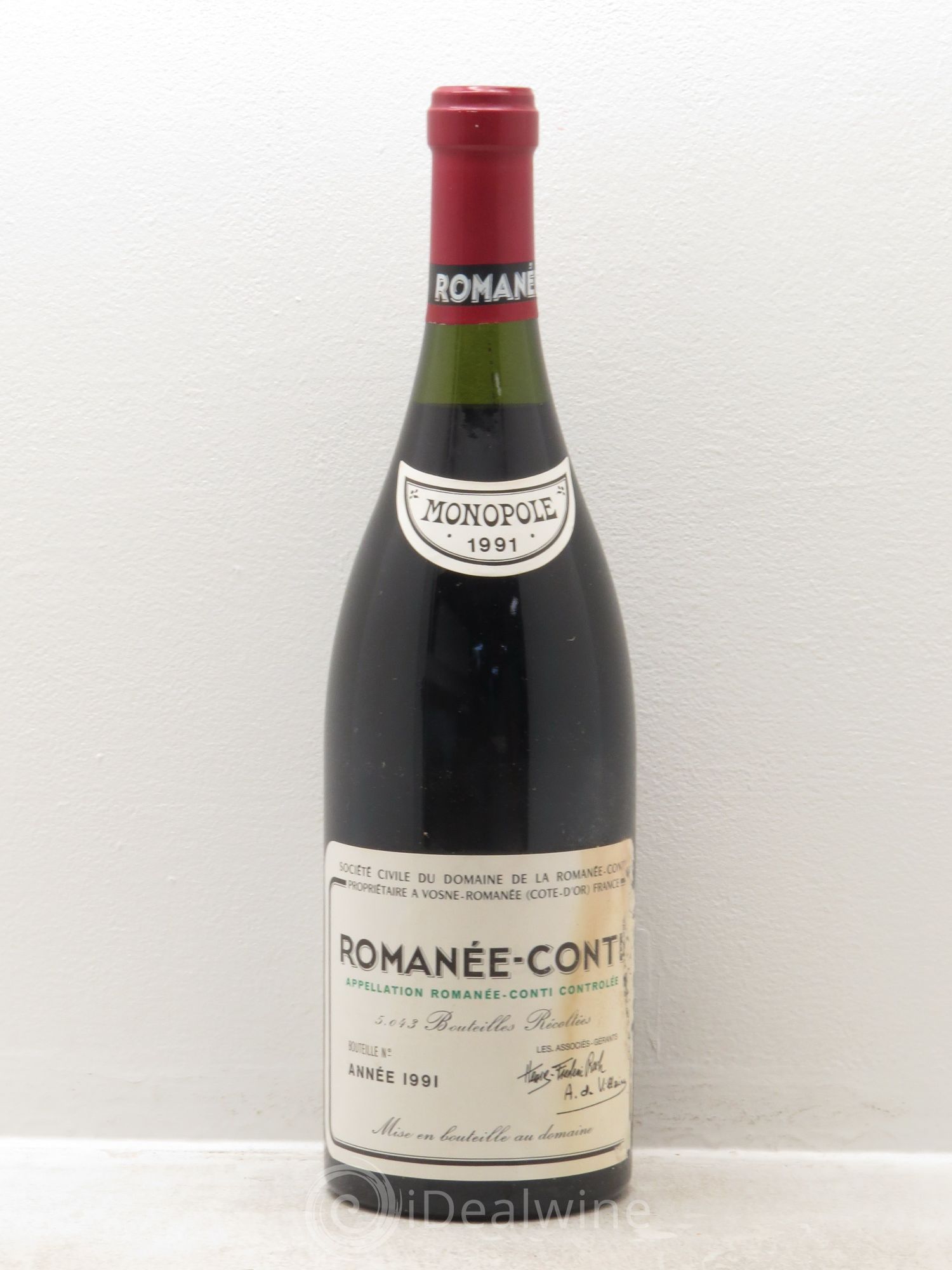 Romanée-Conti Grand Cru Domaine de la Romanée-Conti 1991 - Lot de 1 bouteille - 0