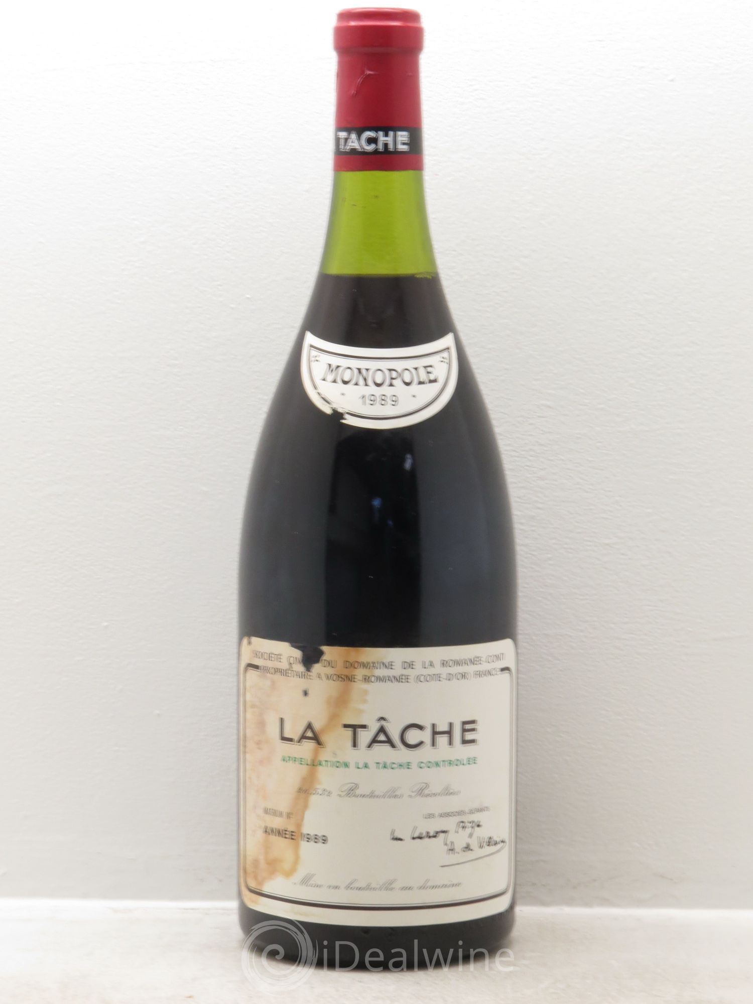 La Tâche Grand Cru Domaine de la Romanée-Conti 1989 - Lot de 1 magnum - 0