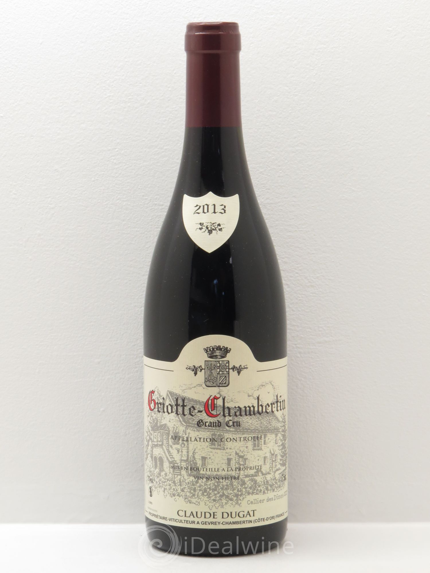 Griotte-Chambertin Grand Cru Claude Dugat 2013 - Lot de 1 bouteille - 0
