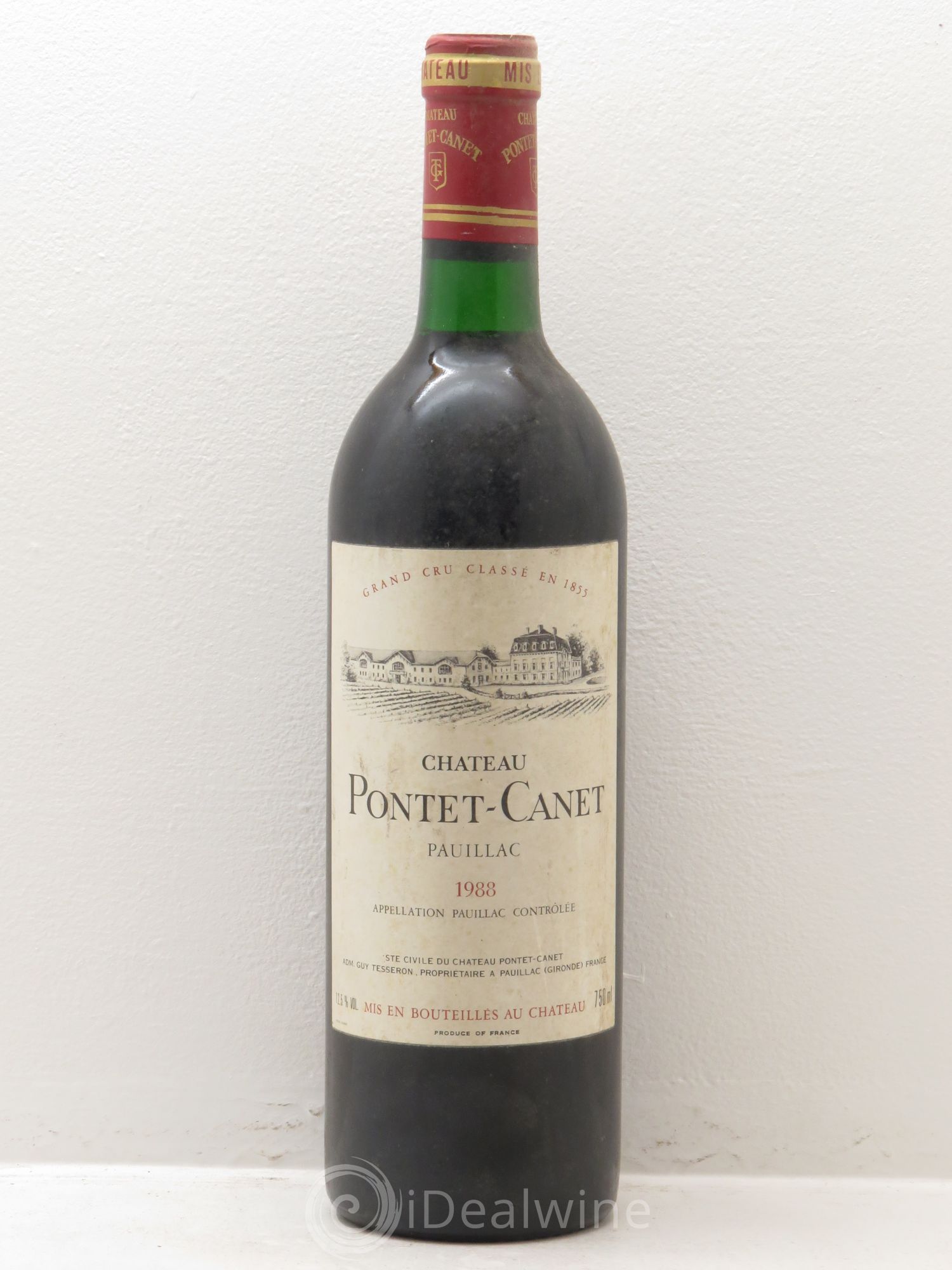 Château Pontet Canet 5ème Grand Cru Classé 1988 - Lot de 1 bouteille - 0