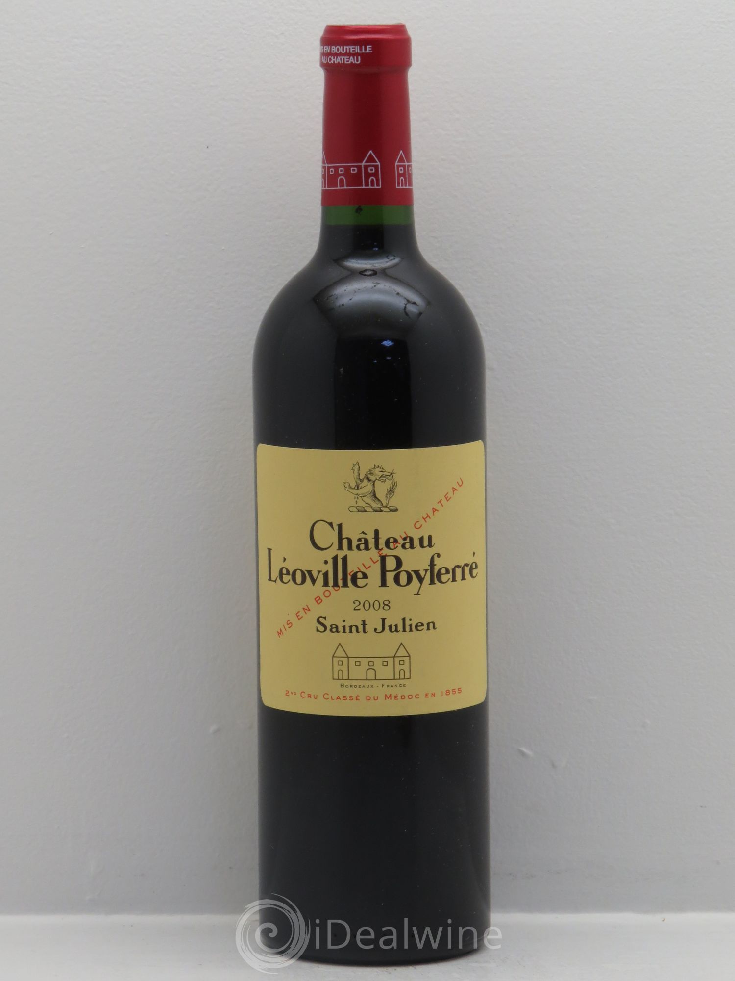 Château Léoville Poyferré 2ème Grand Cru Classé 2008 - Lot de 1 bouteille - 0