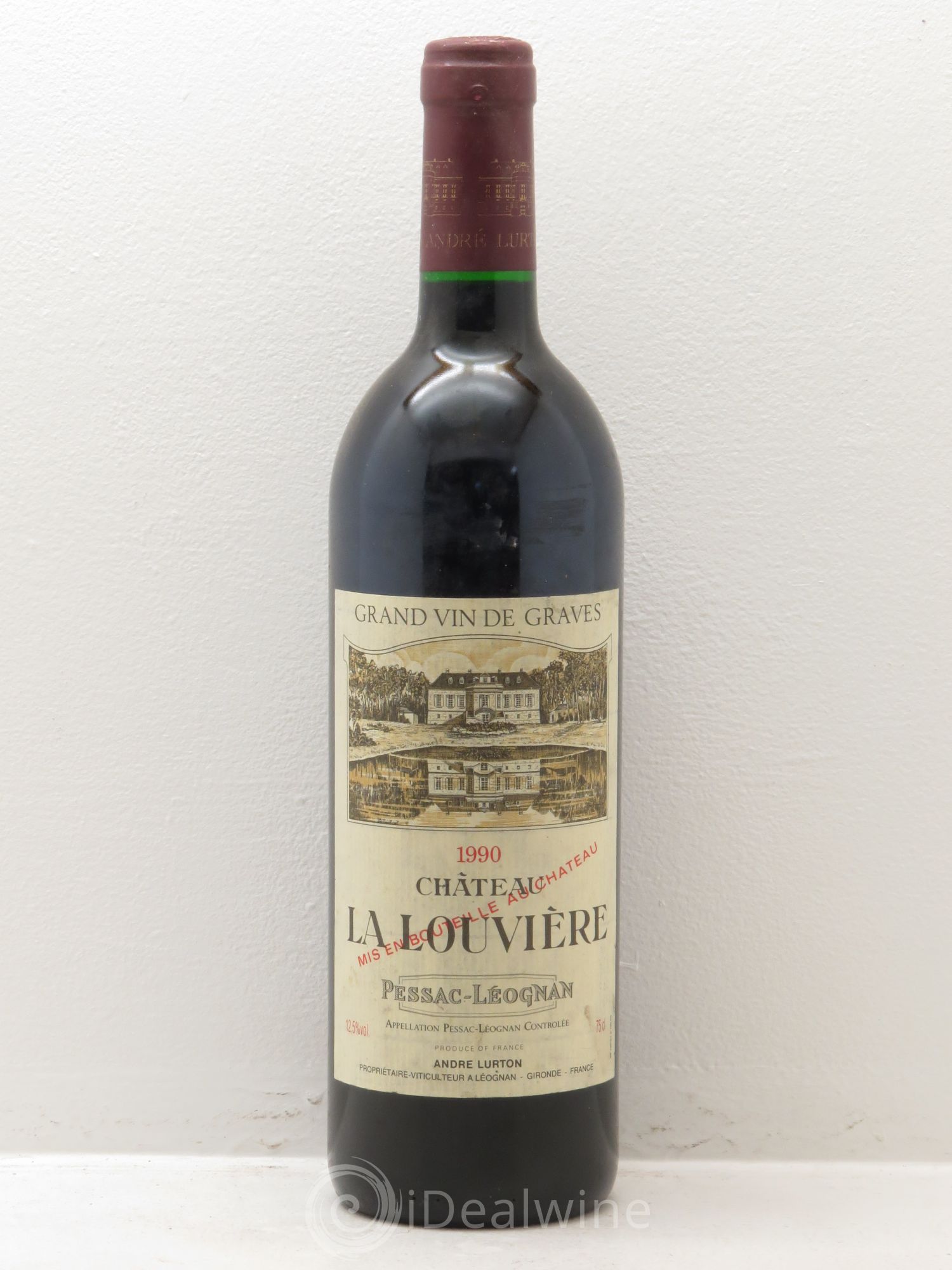 Château la Louvière 1990 - Lot de 1 bouteille - 0
