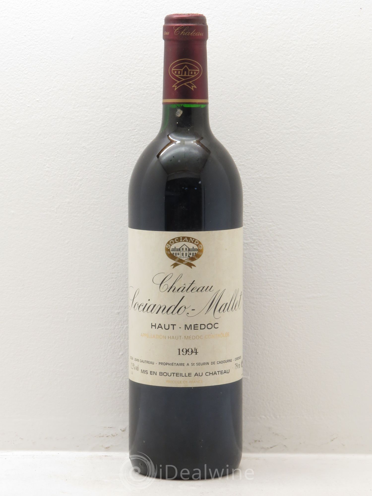 Château Sociando Mallet 1994 - Lot de 1 bouteille - 0