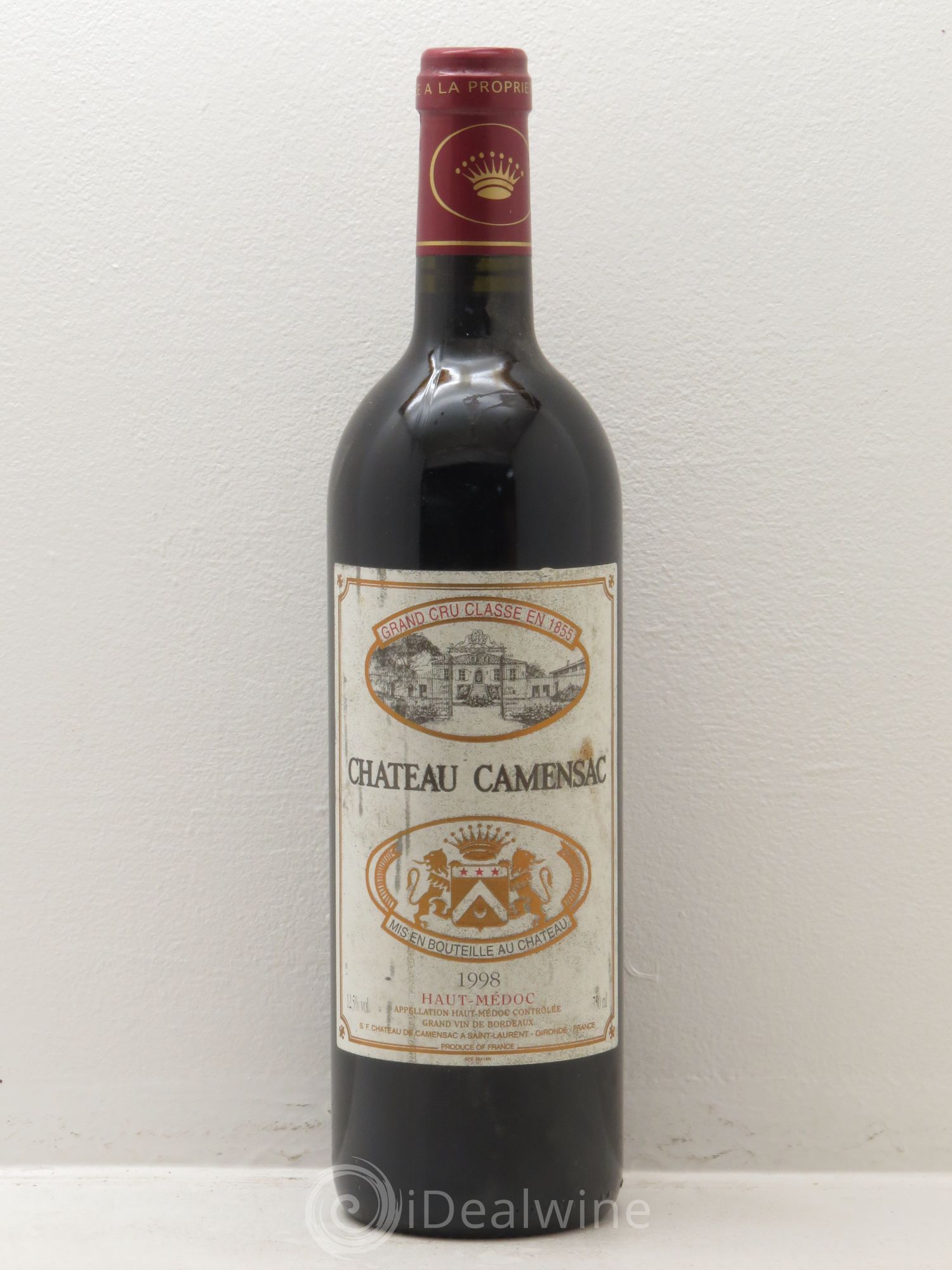 Château Camensac 5ème Grand Cru Classé 1998 - Lot de 1 bouteille - 0