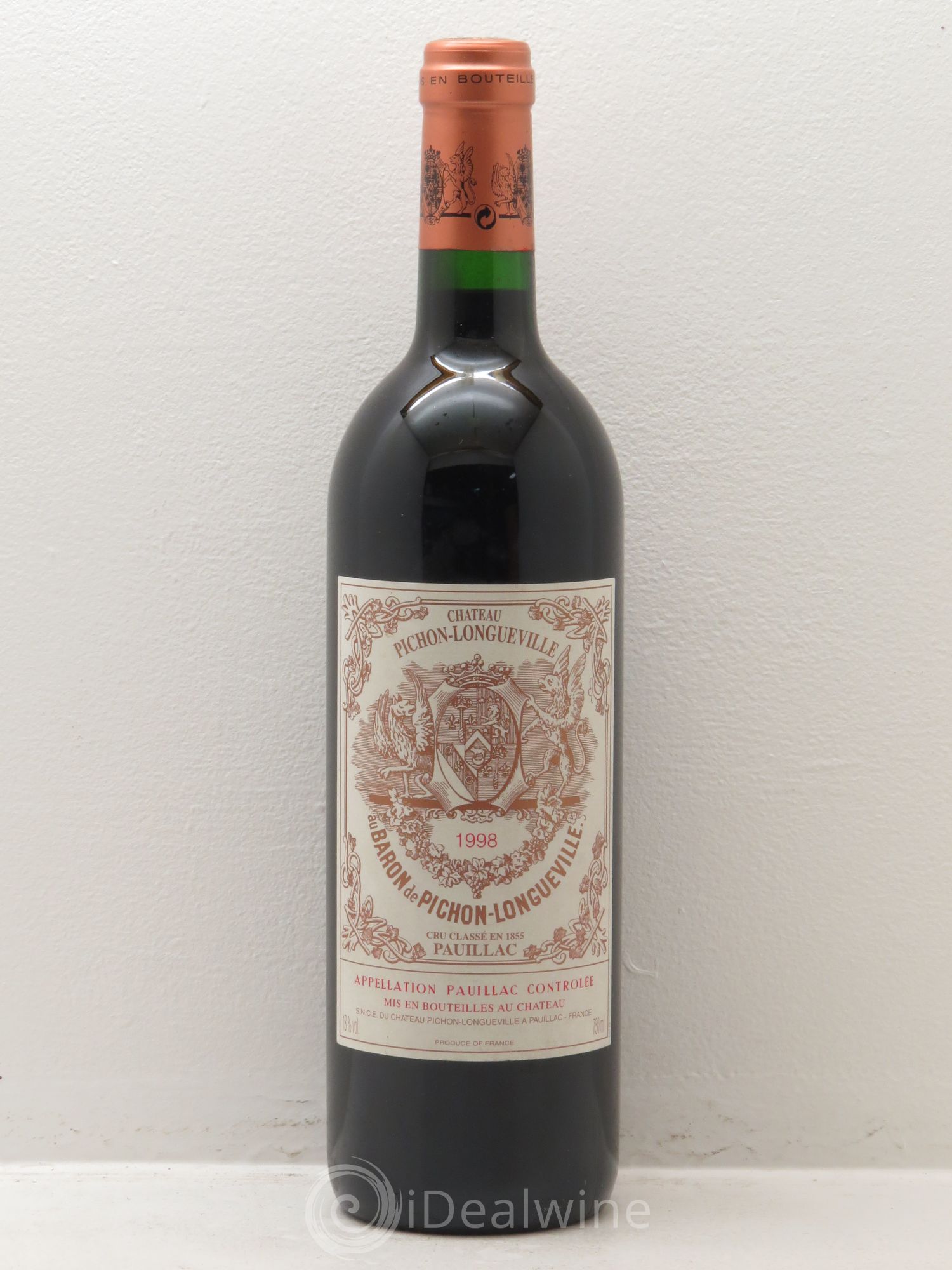 Pichon Longueville Baron 2ème Grand Cru Classé 1998 - Lot de 1 bouteille - 0