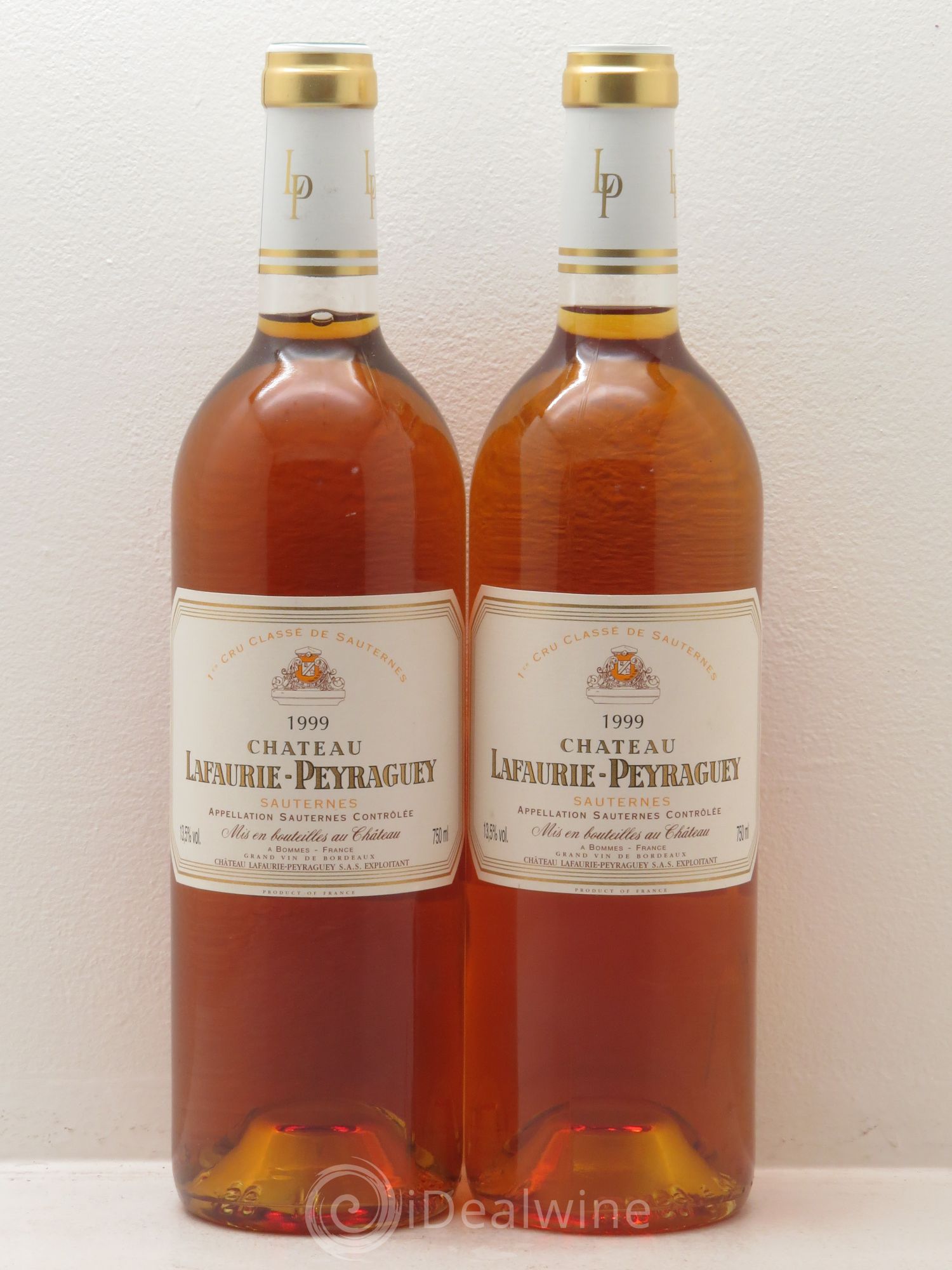 Château Lafaurie-Peyraguey 1er Grand Cru Classé 1999 - Lotto di 2 bottiglie - 0