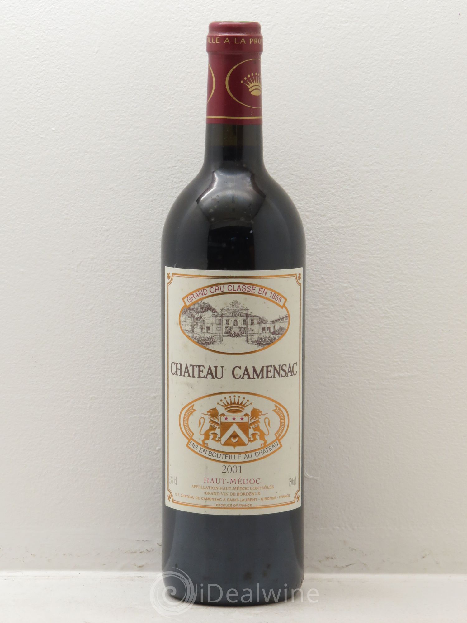Château Camensac 5ème Grand Cru Classé 2001 - Lot de 1 bouteille - 0