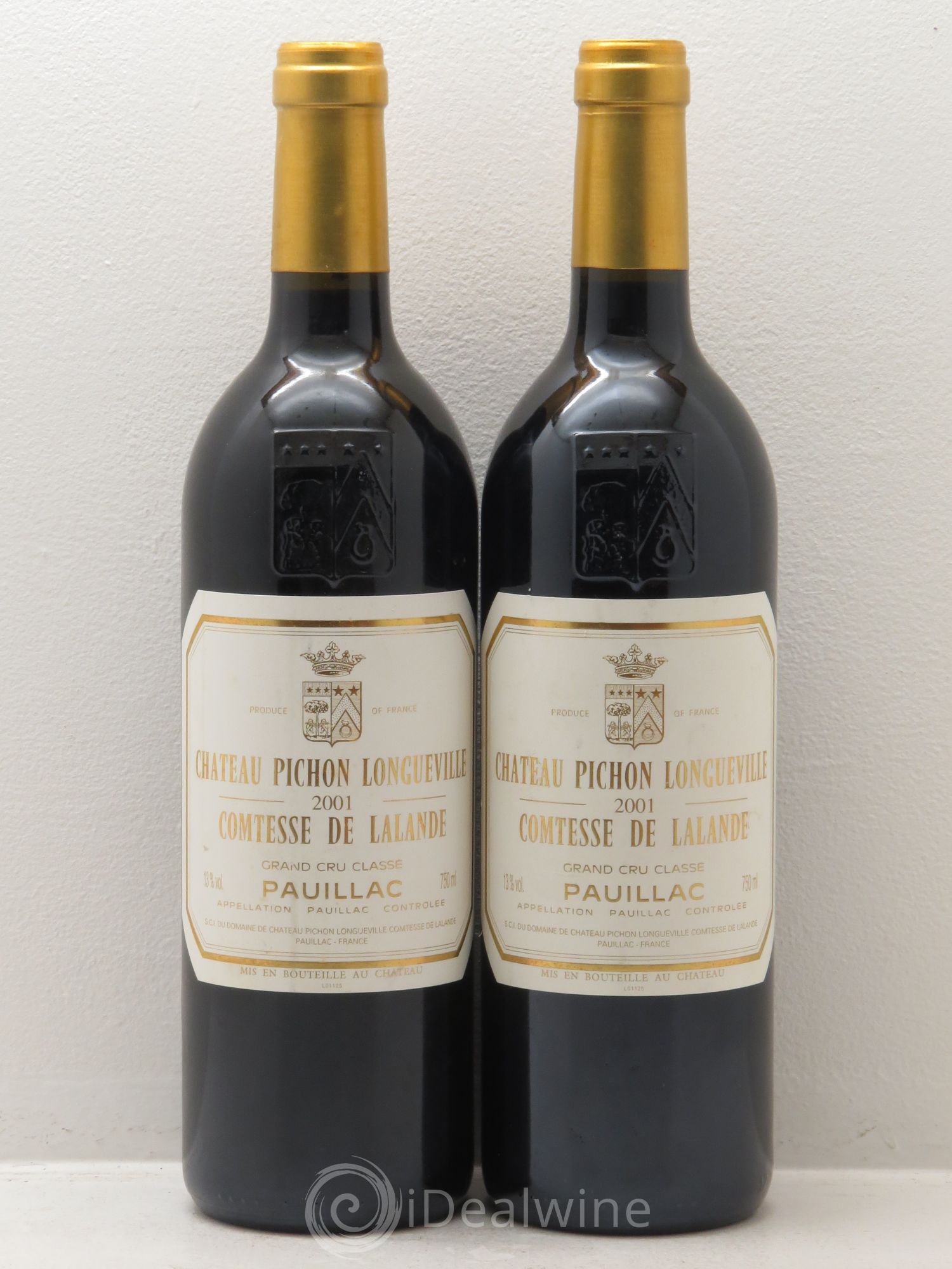Château Pichon Longueville Comtesse de Lalande 2ème Grand Cru Classé 2001 - Lot de 2 bouteilles - 0