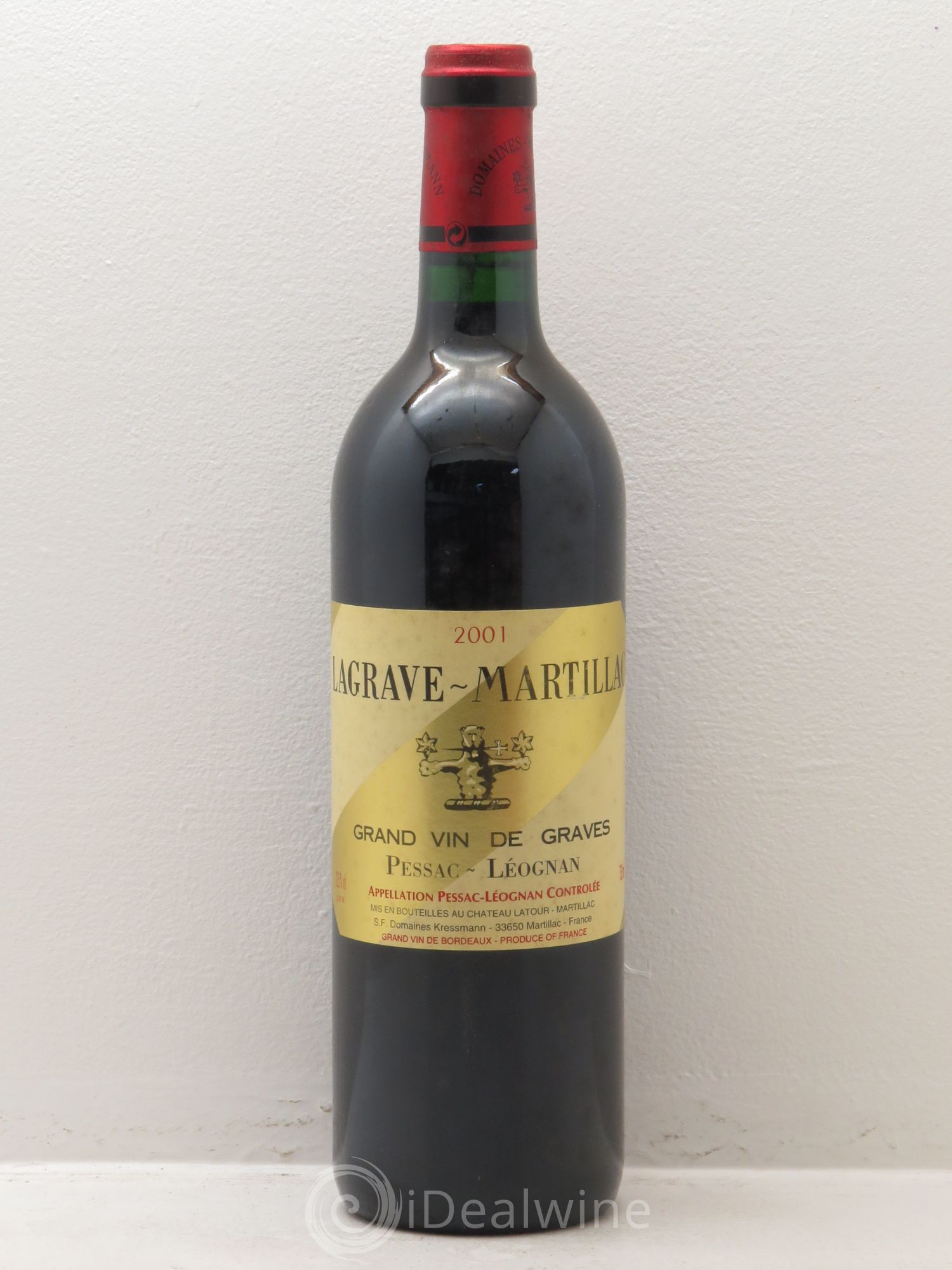 Lagrave Martillac Second Vin 2001 - Lot de 1 bouteille - 0