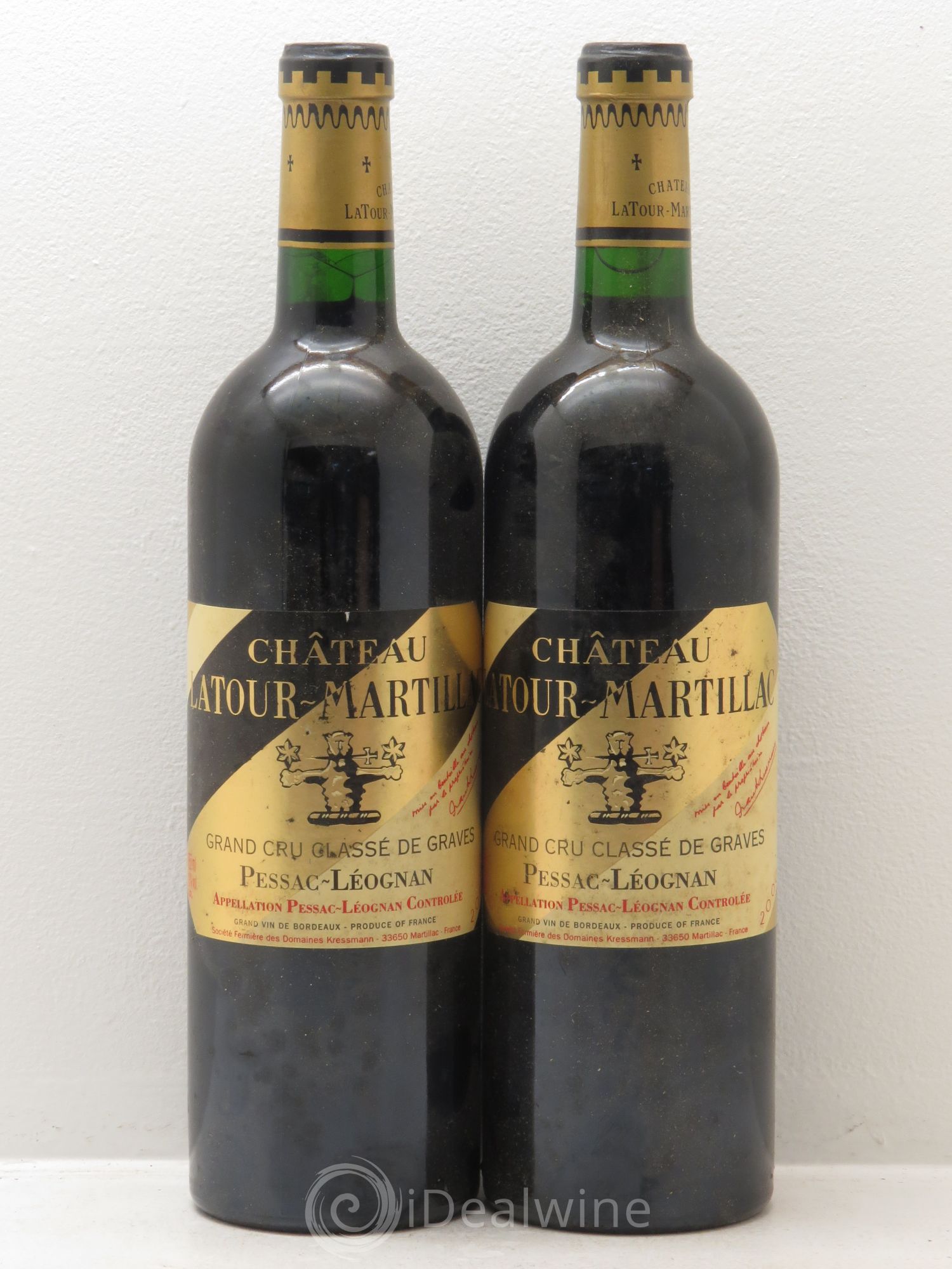 Château Latour-Martillac Cru Classé de Graves 2002 - Lot de 2 bouteilles - 0