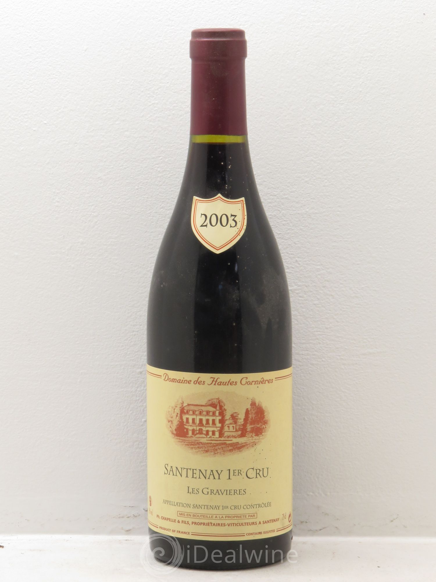 Santenay 1er Cru Domaine des hautes cornières 2003 - Posten von 1 Flasche - 0