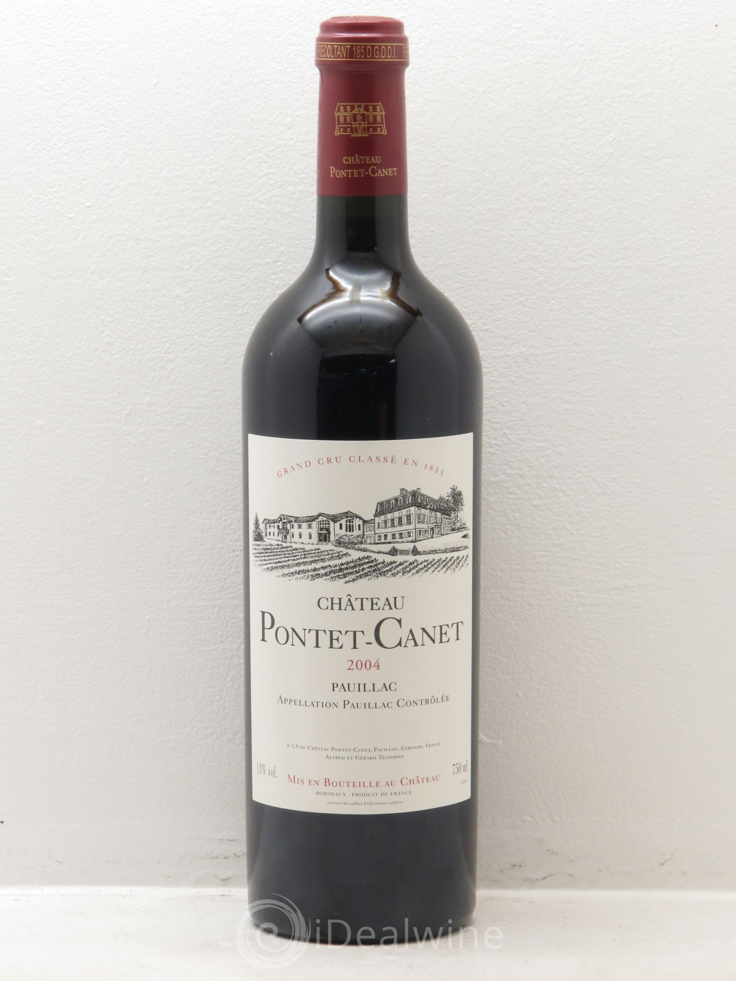 Château Pontet Canet 5ème Grand Cru Classé 2004 - Lot de 1 bouteille - 0