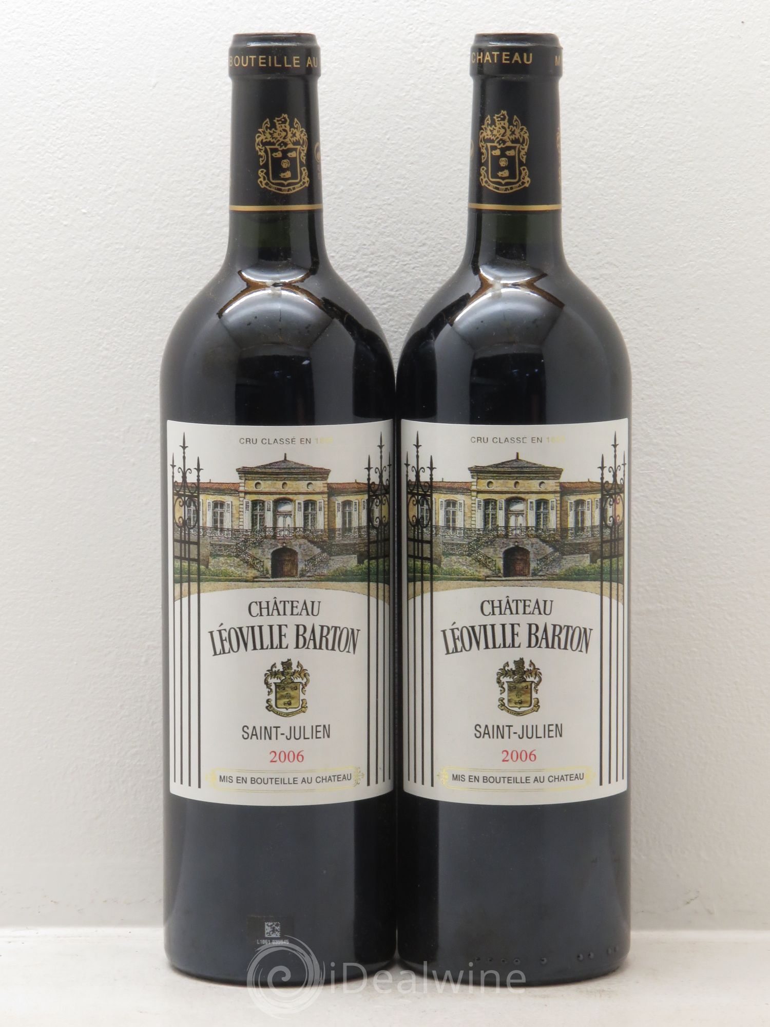 Château Léoville Barton 2ème Grand Cru Classé 2006 - Lot de 2 bouteilles - 0