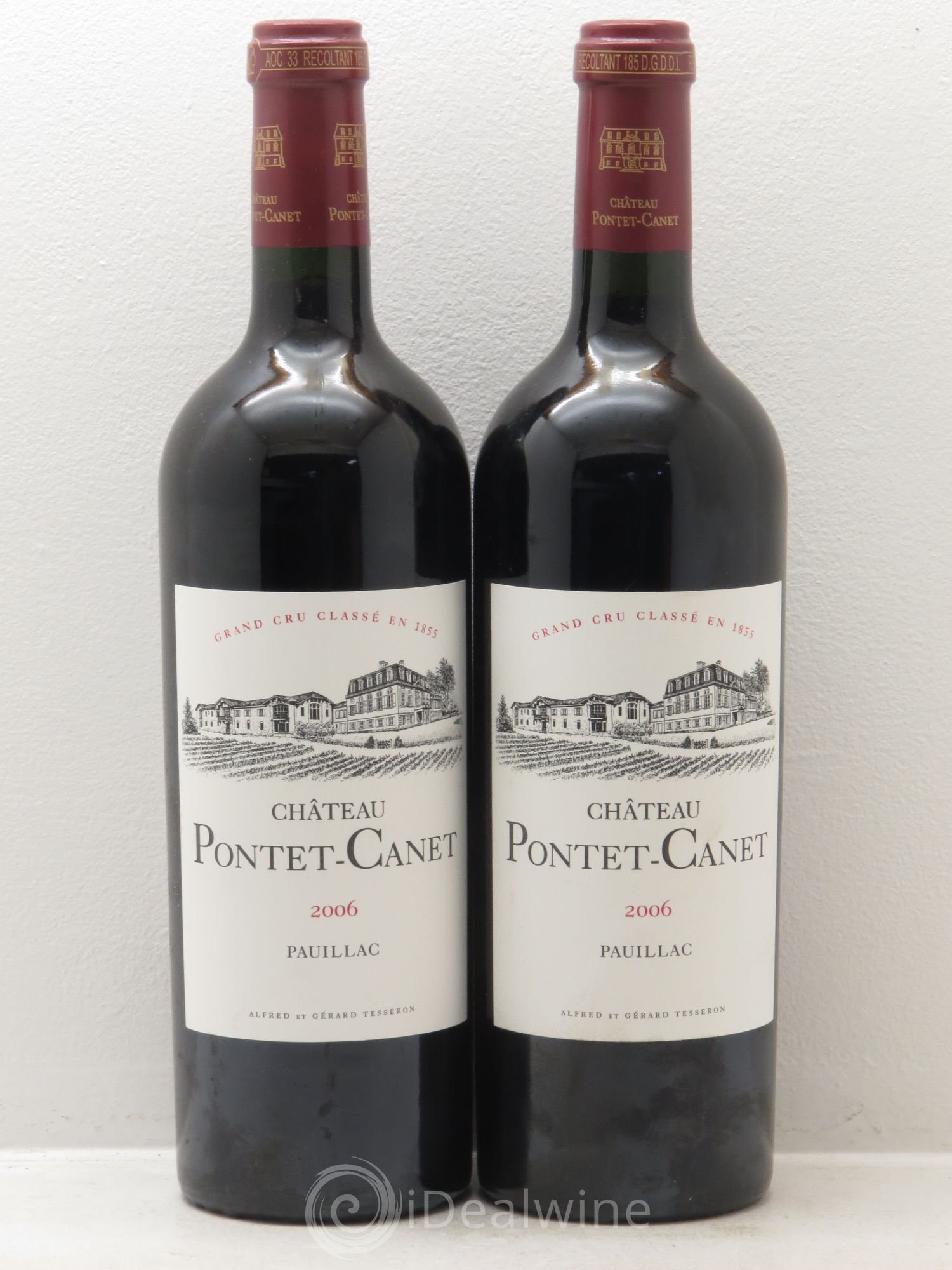 Château Pontet Canet 5ème Grand Cru Classé 2006 - Lot de 2 bouteilles - 0