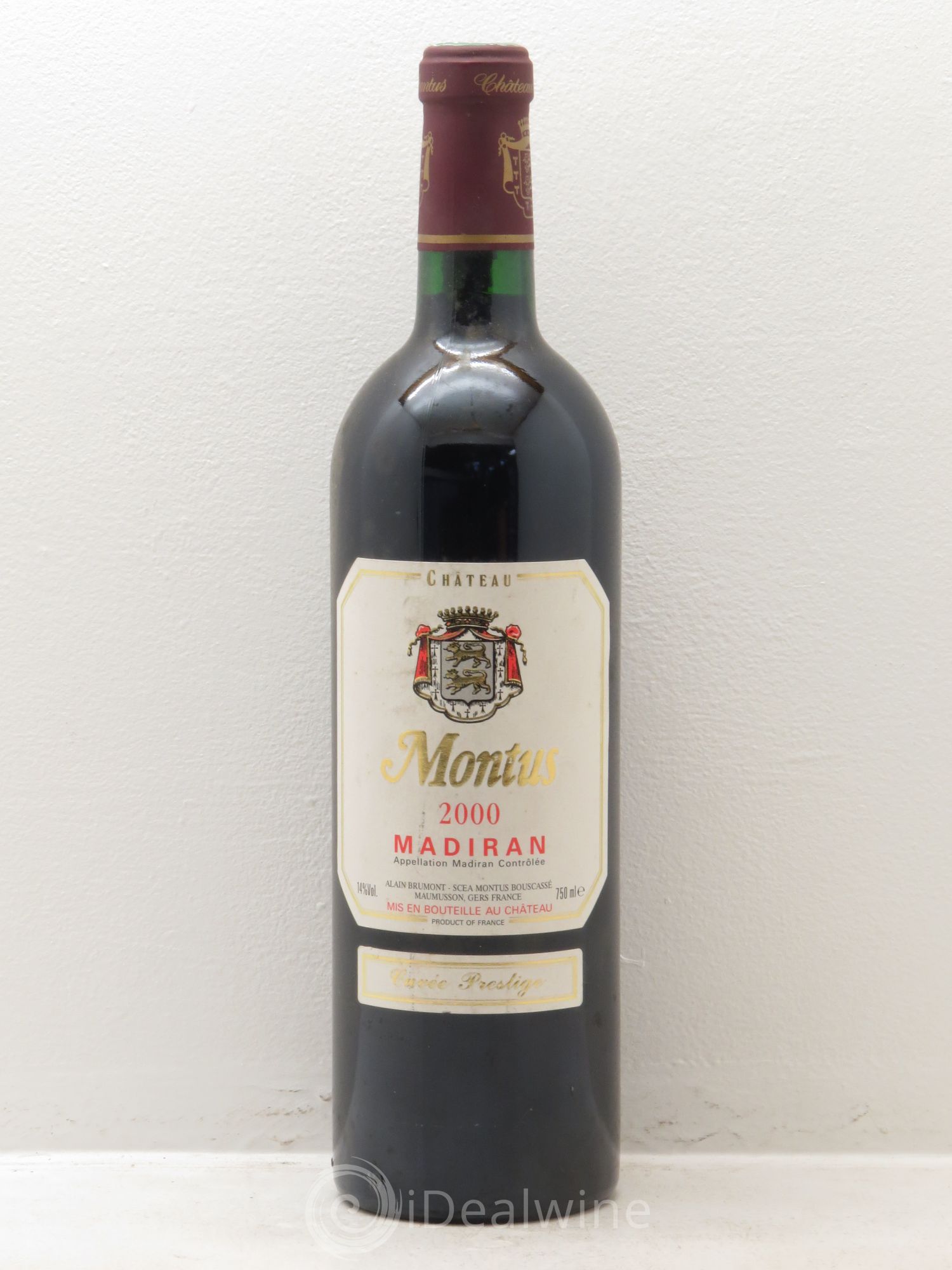 Madiran Château Montus-Prestige Alain Brumont 2000 - Lot de 1 bouteille - 0