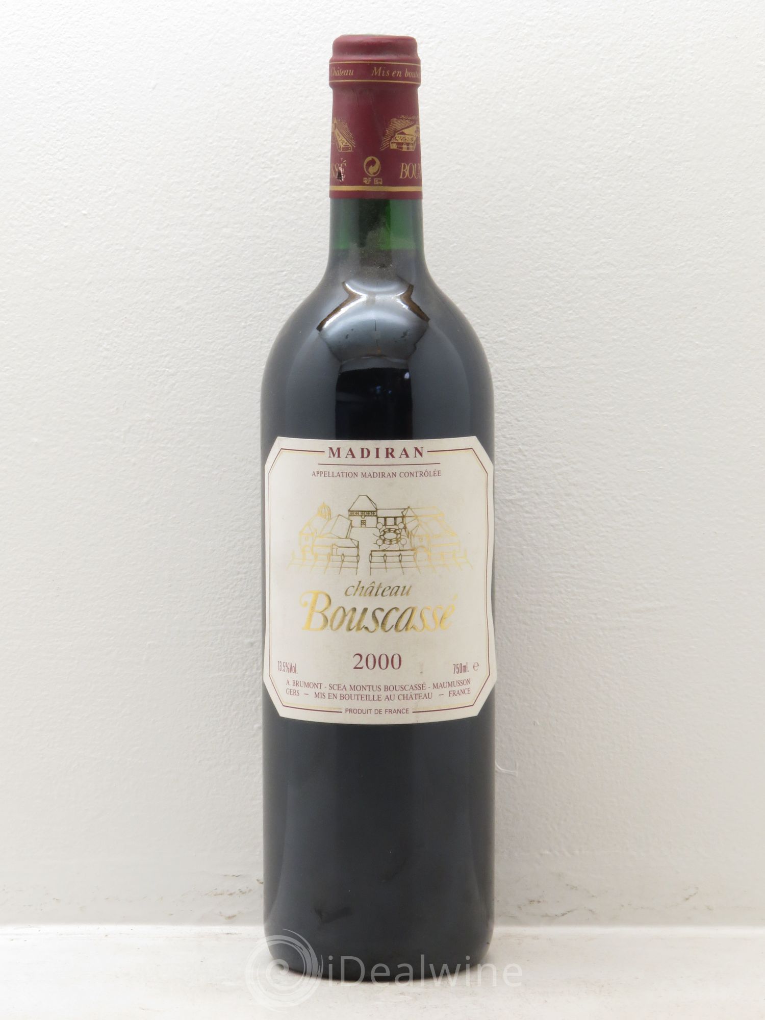 Madiran Château Bouscassé Alain Brumont 2000 - Lot de 1 bouteille - 0